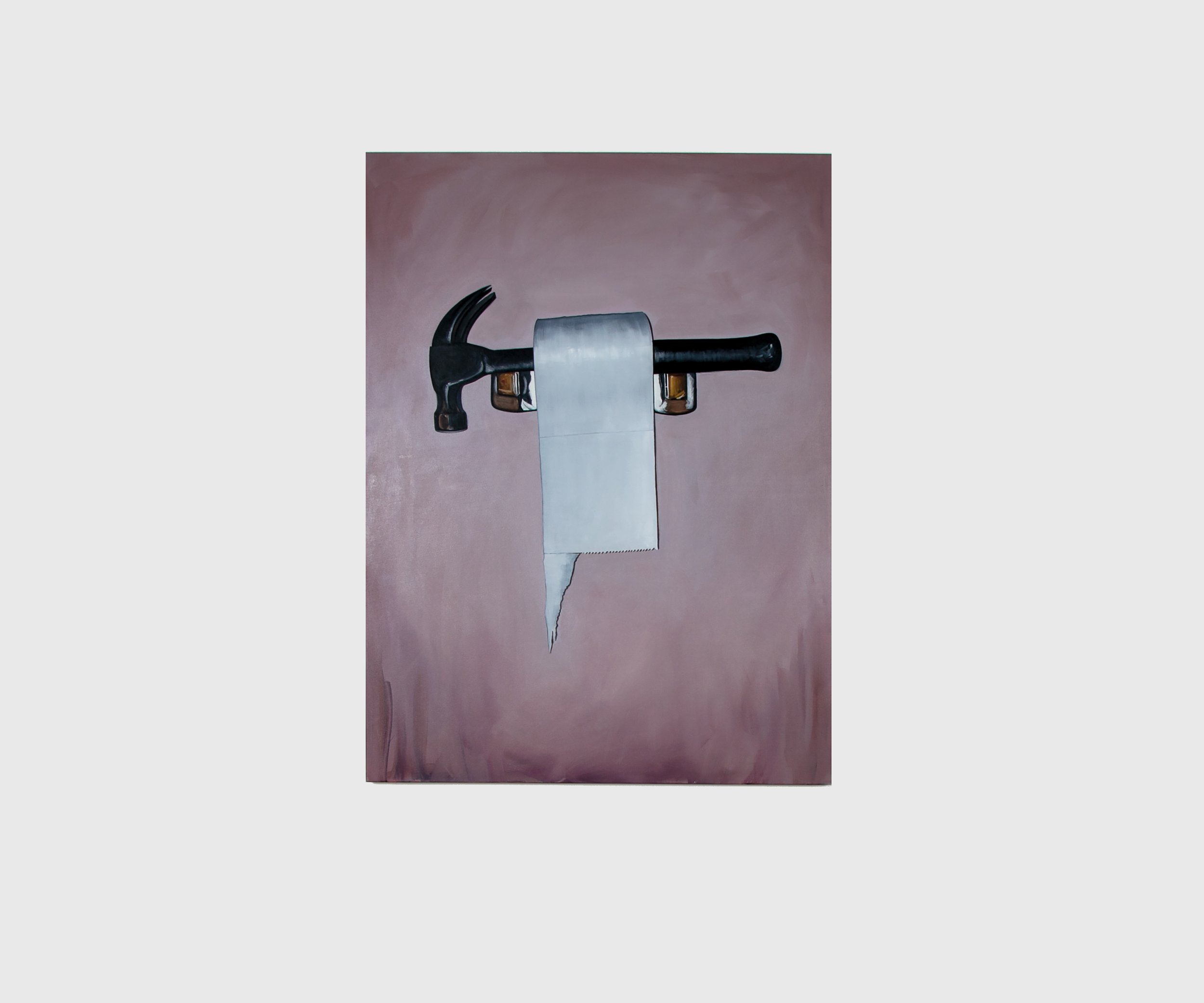  Brad Phillips,  Brian De Palma’s Guest Bathroom   Oil on canvas  122cm x 91.5cm  2023 