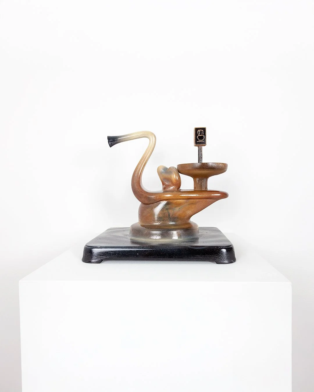 Dom Sebastian, Swan Object , mixed media, 21cm x 17cm x 20cm, 2025