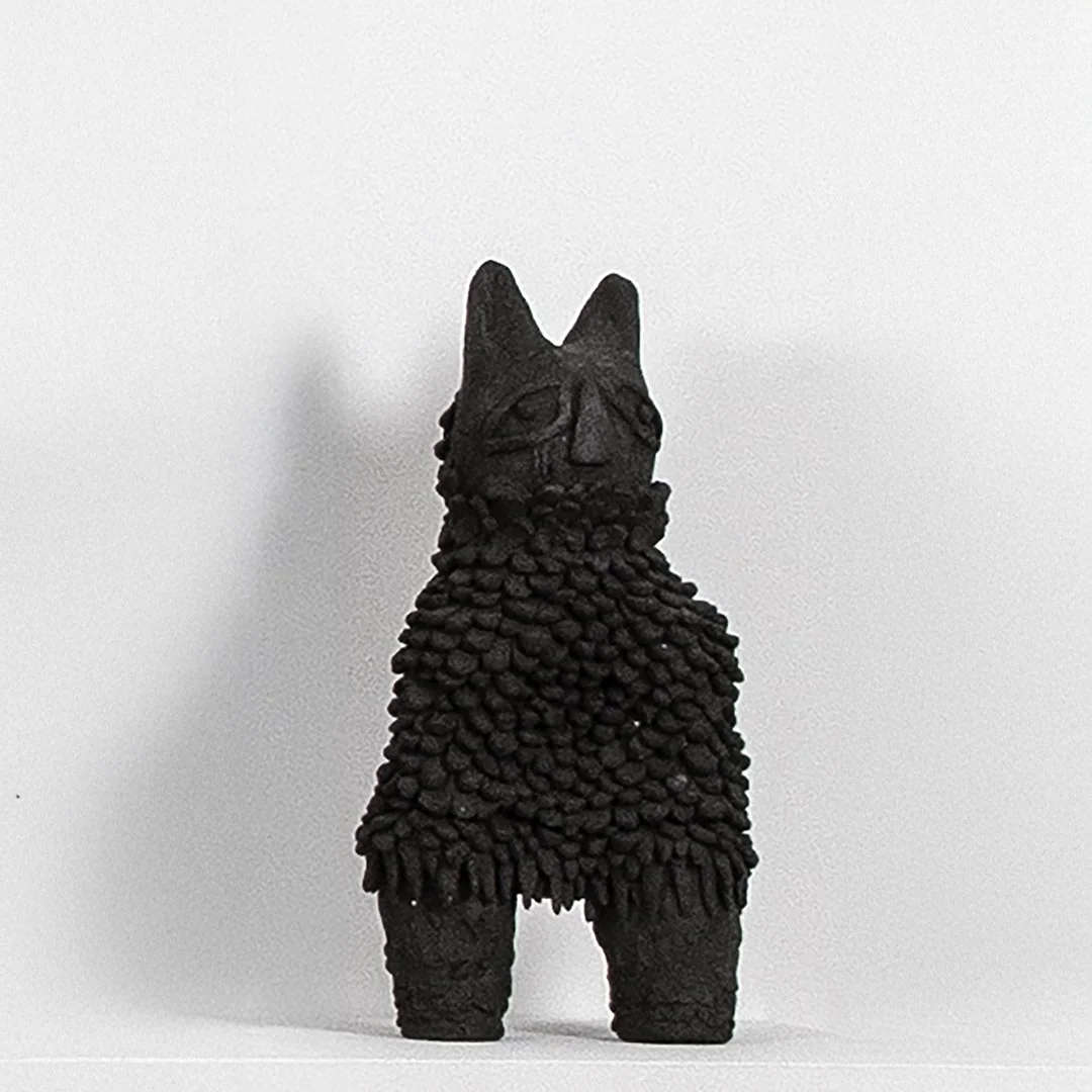    Freda Osayuki Igiogbe,  Ekpo,  Bisque fired ceramic, 35cm x 16cm x 10cm, 2024.&nbsp; 