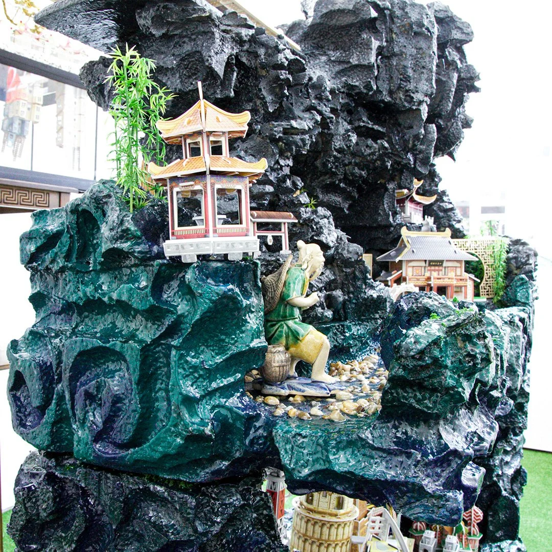 Meitao Qu, Enter the Fortress: Play well, Eat well, Sleep well, sculpture installation, 2021 (detail)
