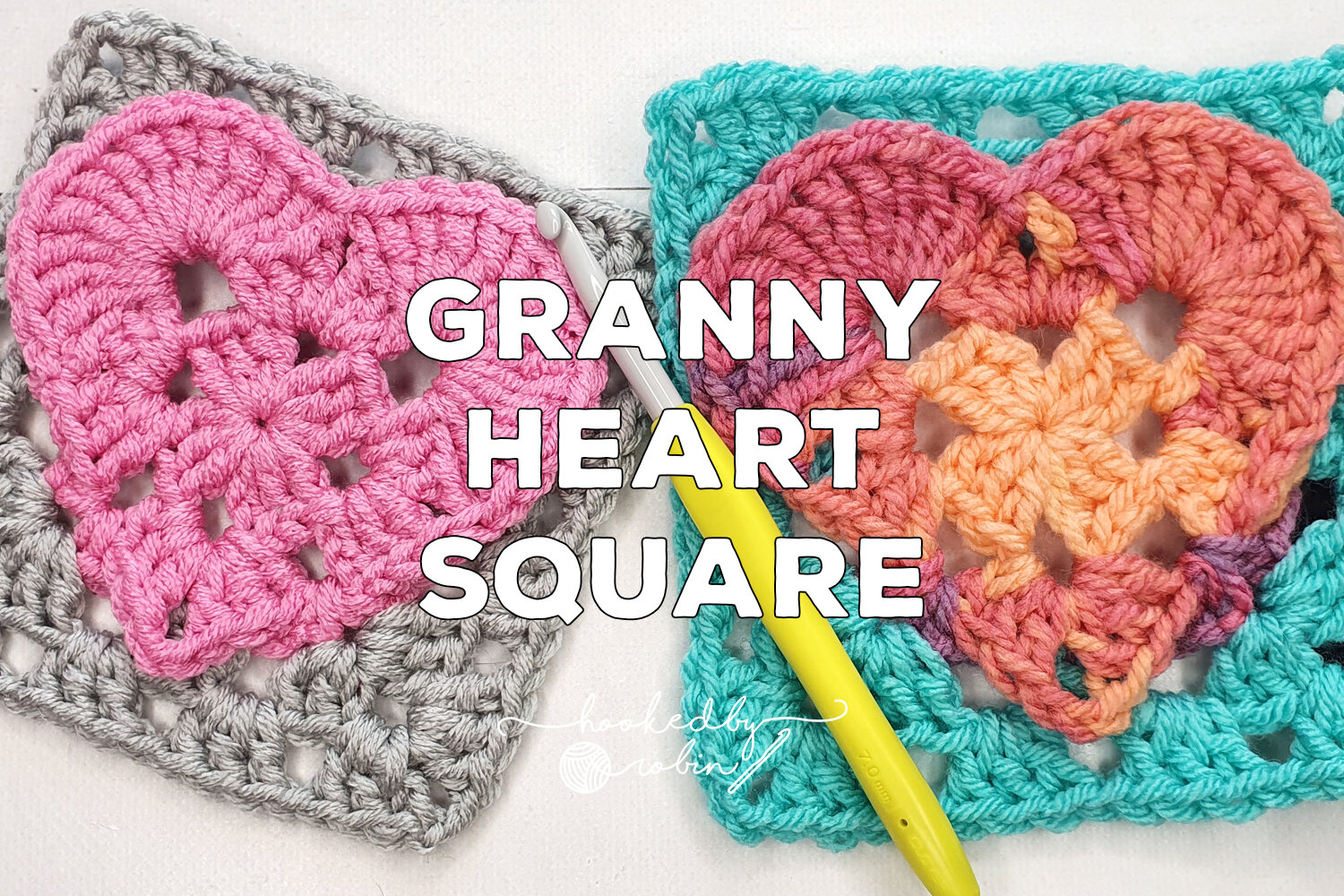 How to Crochet Granny Heart Square Crochet Tote Pattern FREE