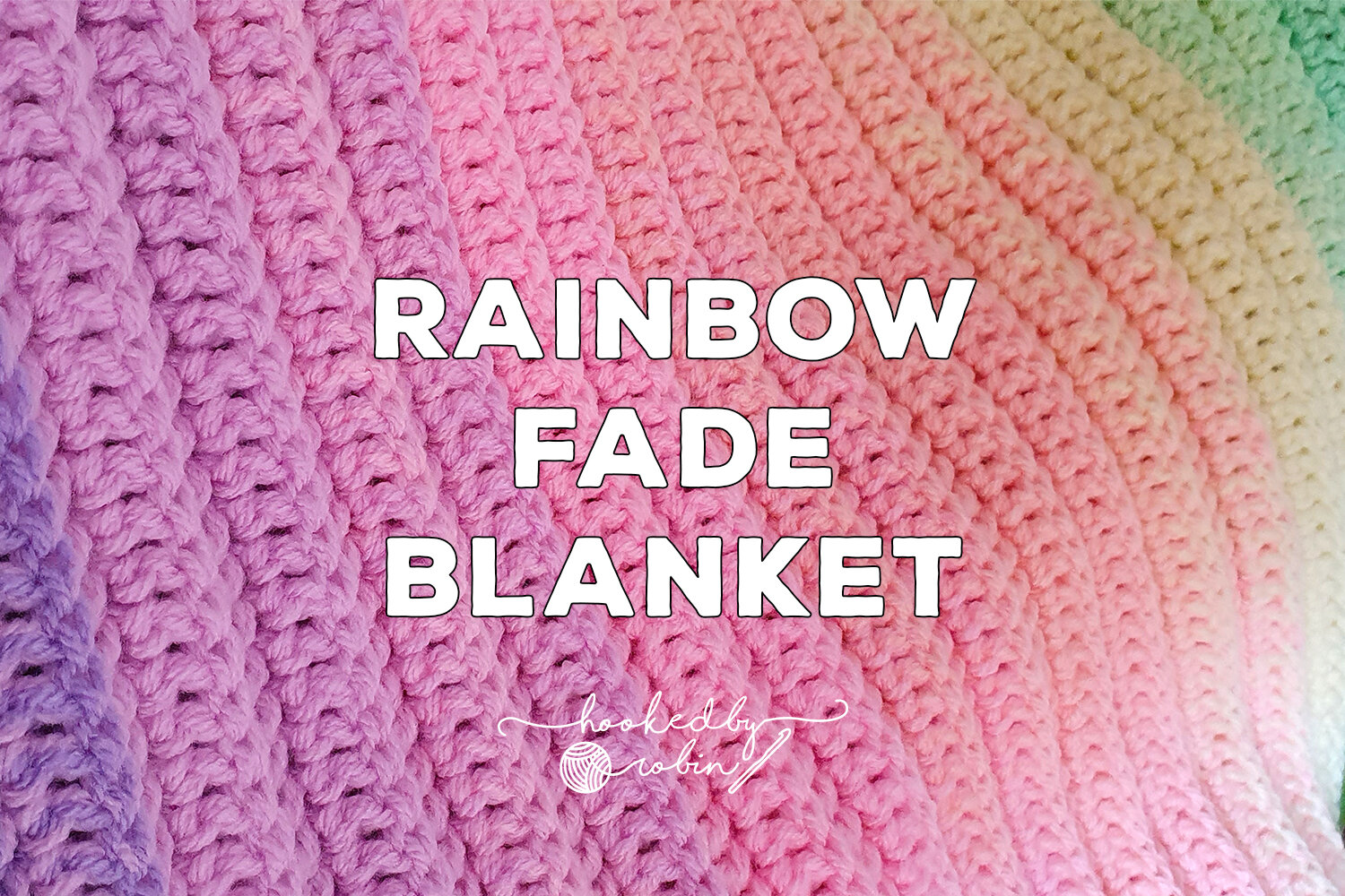Crochet Caron Big Cakes Baby Blanket — Hooked by Robin