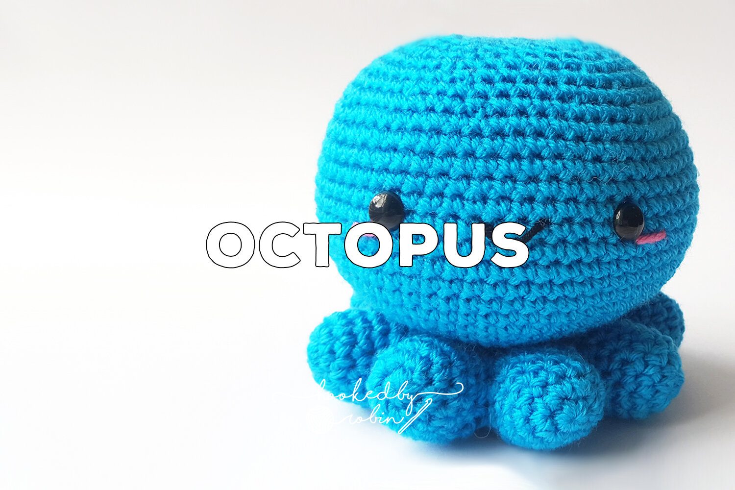 CROCHET PATTERN: Baby Octopus, Stuffed Amigurumi Plush Toy