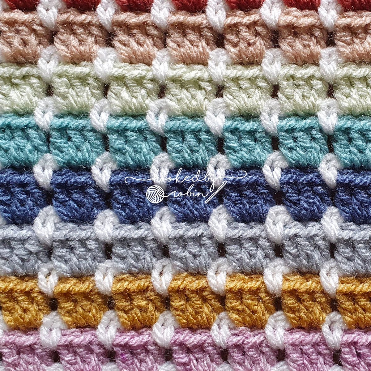 Crochet Block Stitch Written Pattern — Hooked by Robin