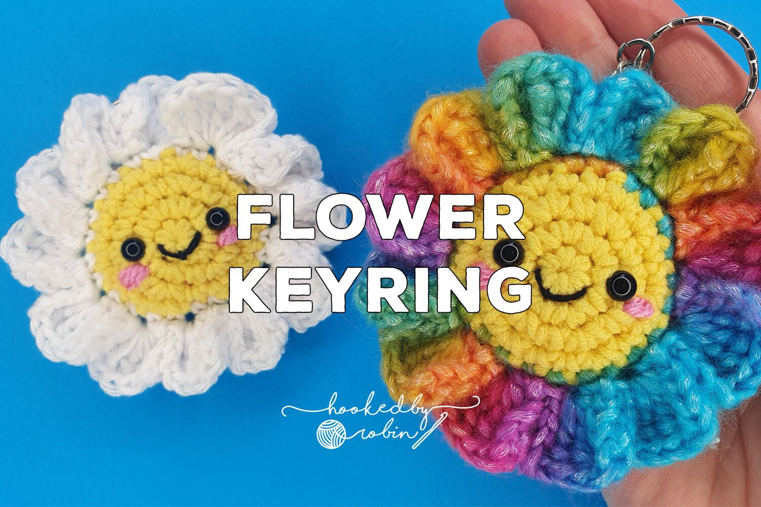Rainbow Keychain: Crochet pattern