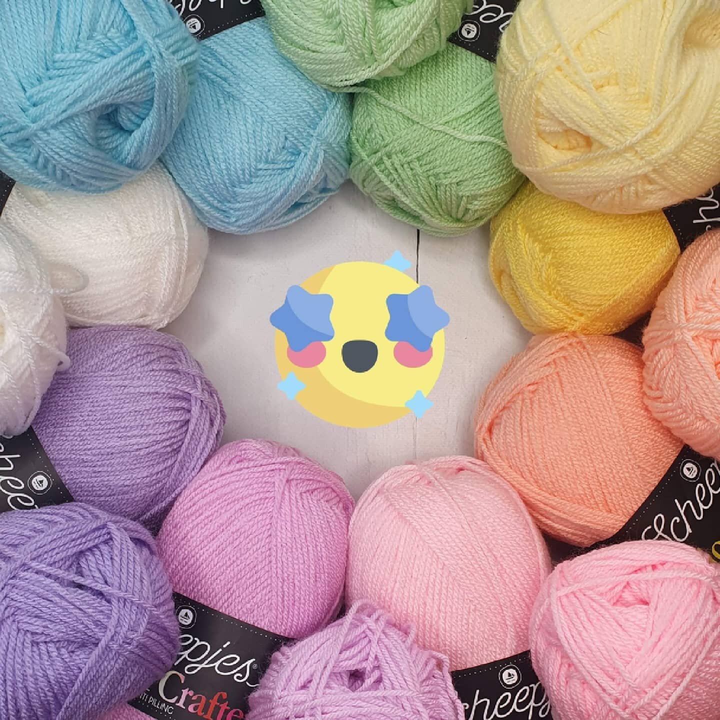 You may have noticed I love the shades of the Stylecraft pastel rainbow BUT personally prefer working with Scheepjes Colour Crafter yarn. 

I've found Stylecraft to be thinner these days, not as nice as it used to be texture wise and now with the pri