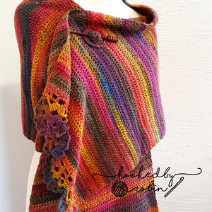 Crochet Jewelspun Wrap — Hooked by Robin