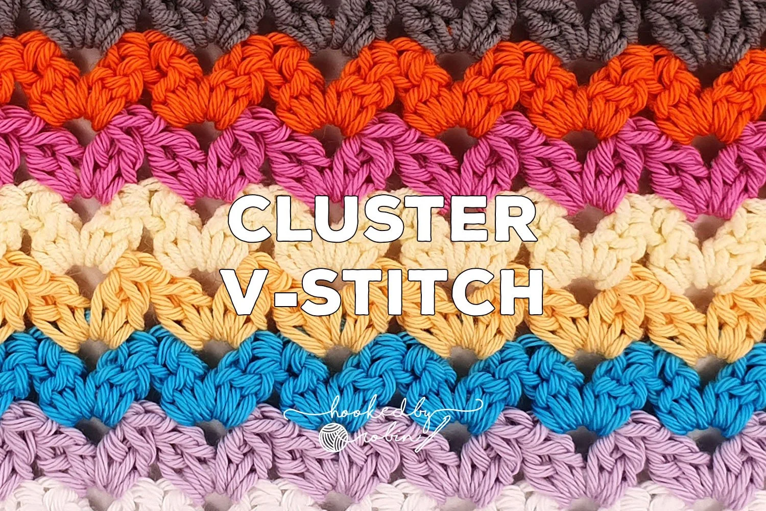 Tutorial Crochet Cluster Stitch Blanket Chain Stitch Crochet