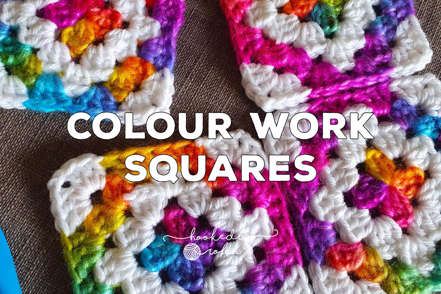 Crochet Colour Work Granny Squares — Hooked by Robin