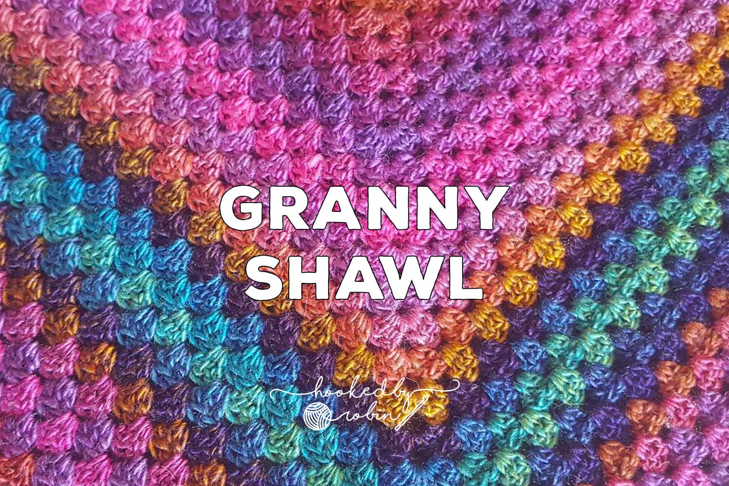 Ferris Wheel Granny Square Shawl Crochet Pattern