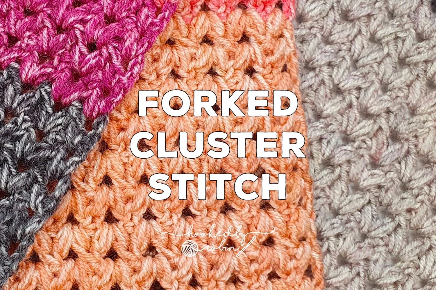 Crochet Forked Cluster Stitch [Free Video Tutorial &amp; Written Pattern!]