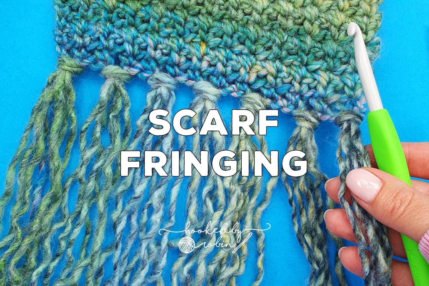 How to Add a Fringe to a Crochet Scarf [Free Video Tutorial &amp; Written Pattern!]