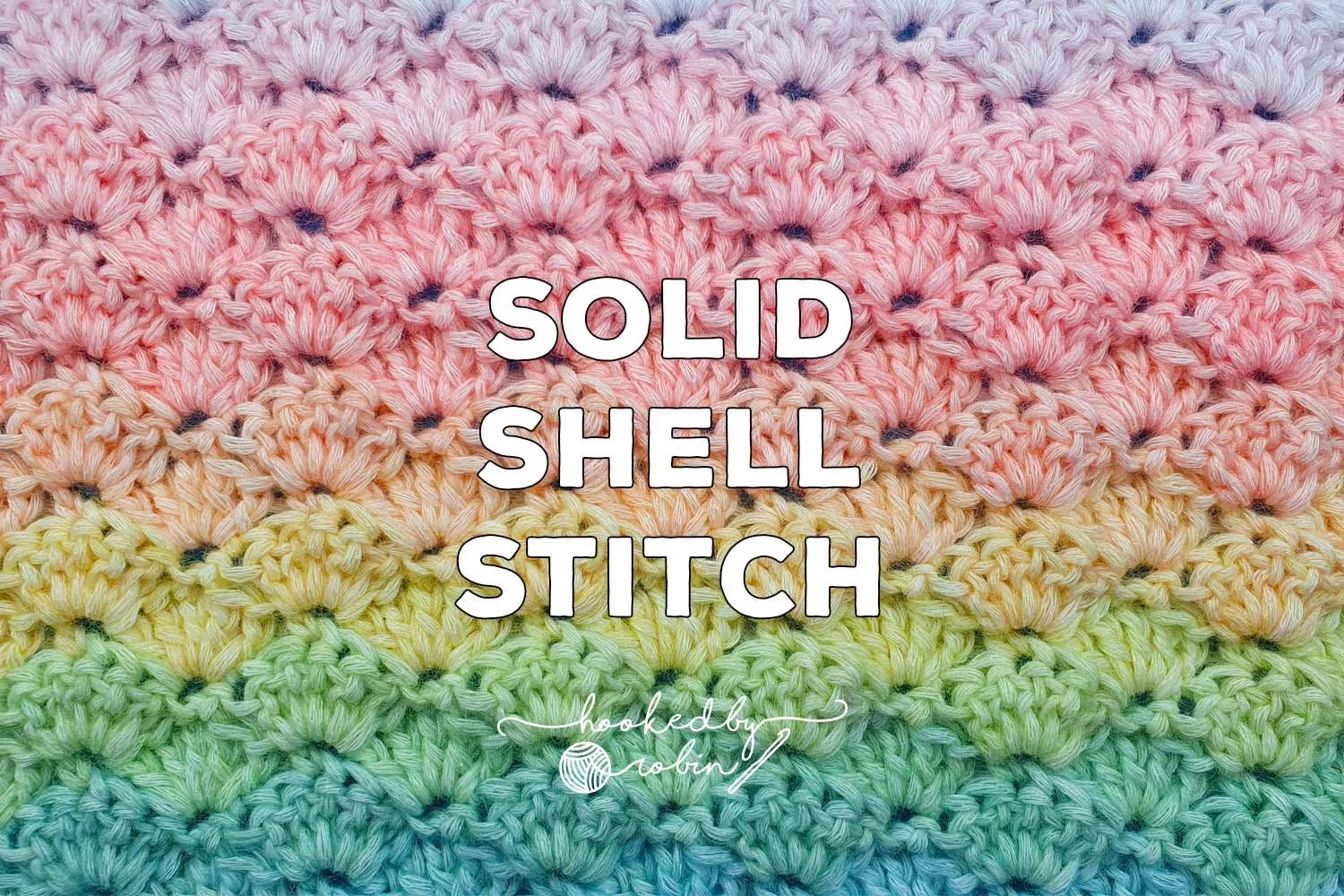 Crochet Solid Shell Stitch [Free Video Tutorial &amp; Written Pattern!]