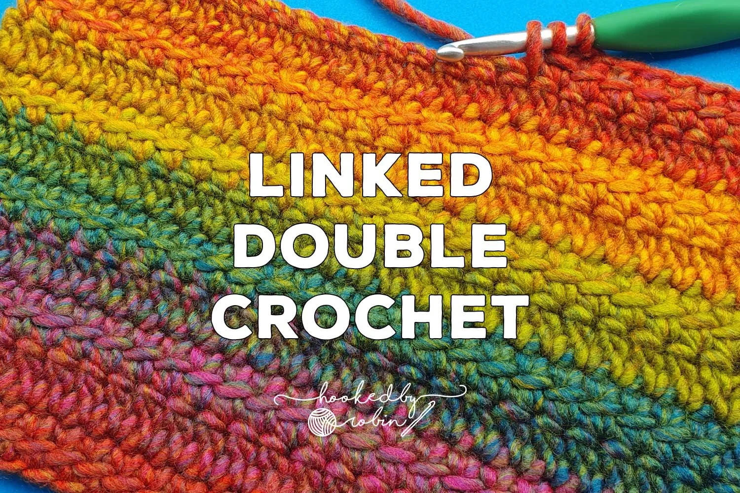 Crochet Linked Double Crochet Stitch [Free Video Tutorial &amp; Written Pattern!]