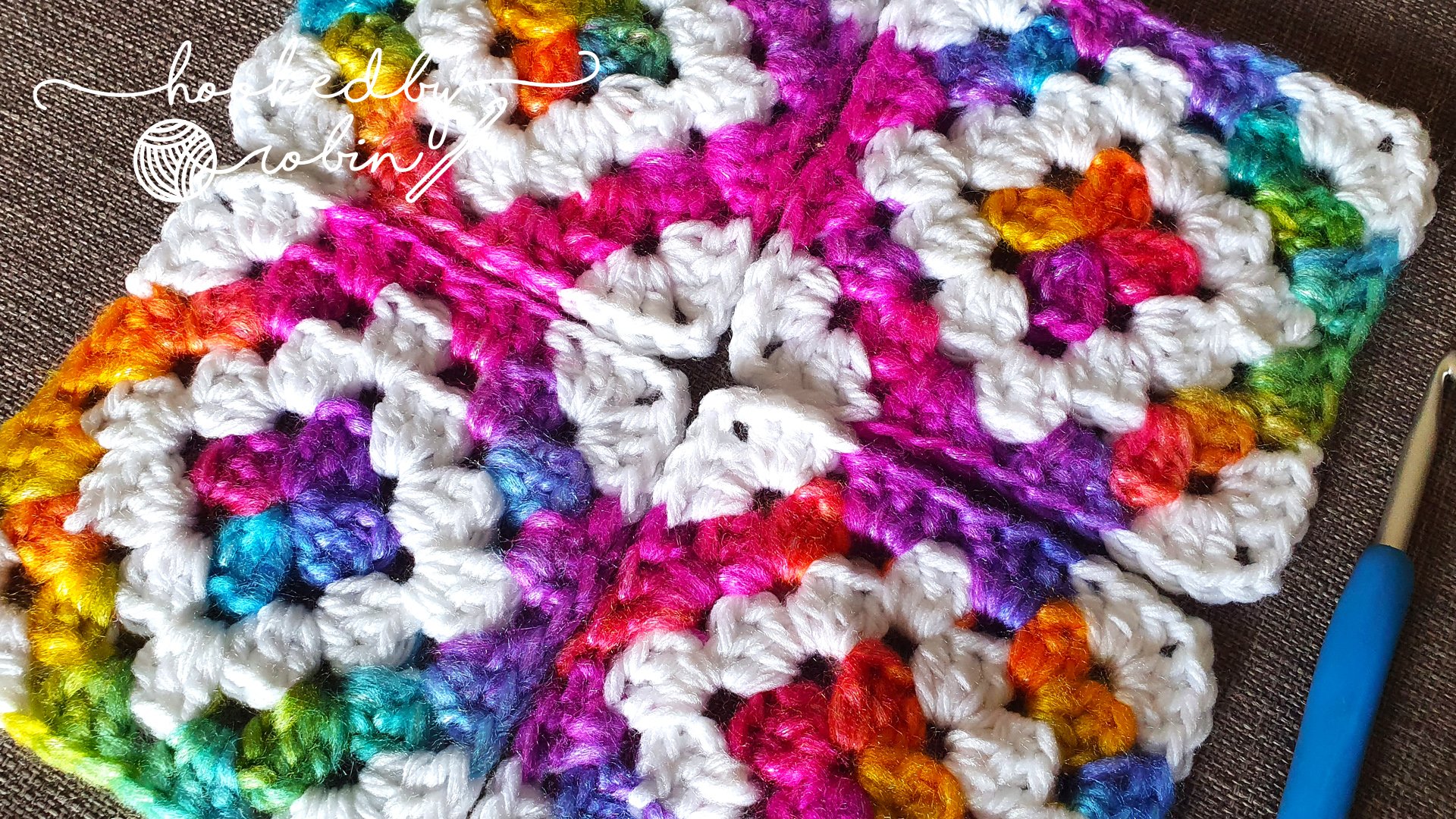 Crochet Colour Work Granny Squares — Hooked by Robin