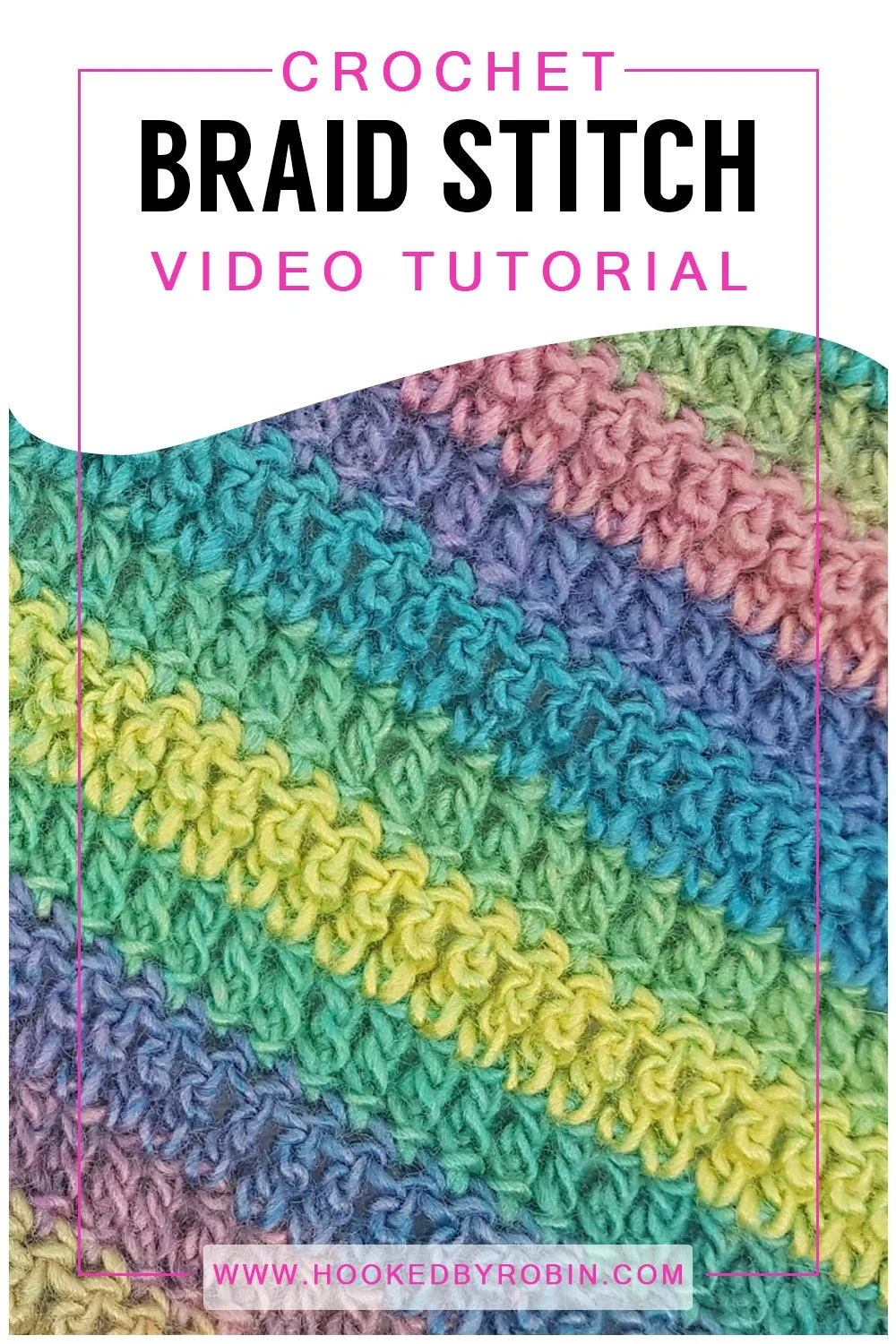 Crochet Braid Stitch [Free Video Tutorial & Written Pattern!] — Hooked ...