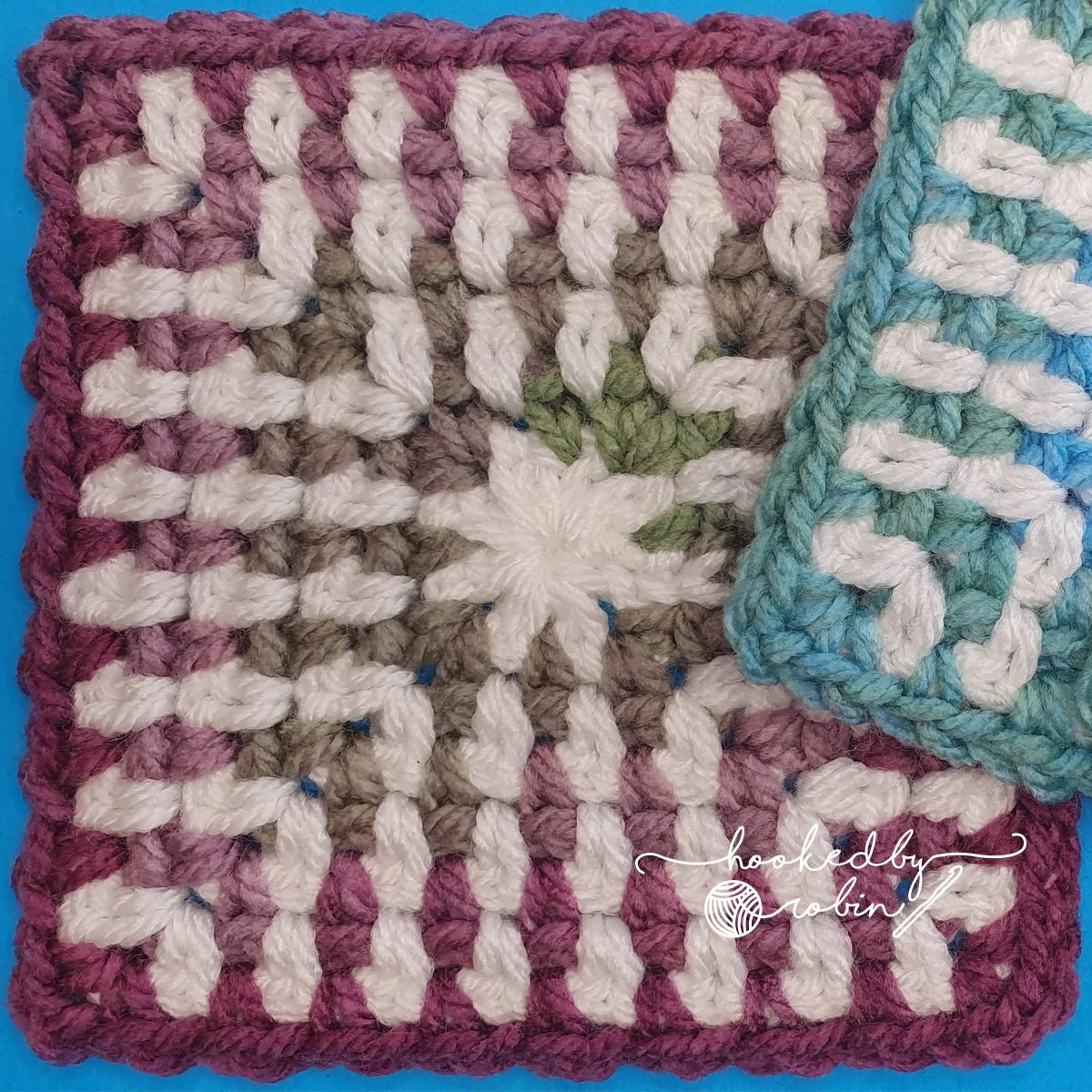 Moss Stitch 2 Colour Square [Free Video Tutorial & Written Pattern ...
