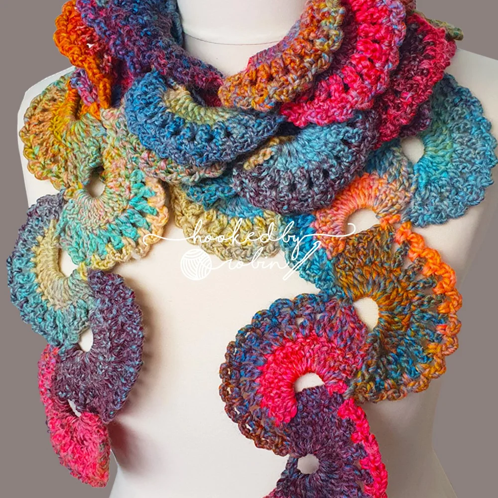 Crochet Ribbon Lace Scarf [Free Video Tutorial & Written Pattern ...