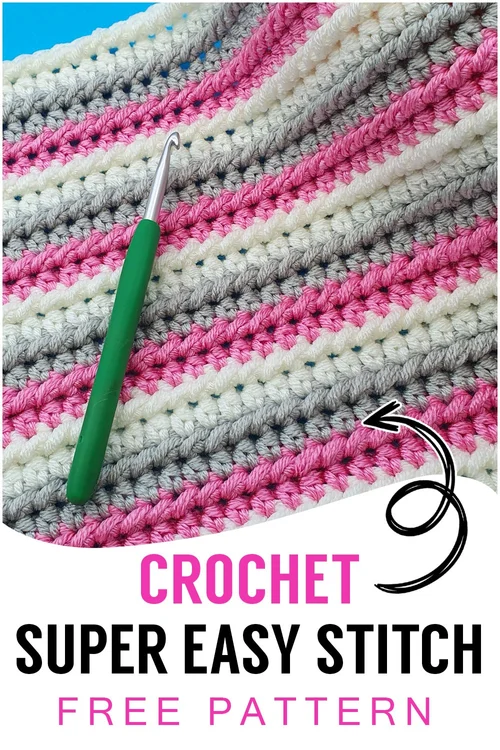 Crochet a Super Easy Stitch - ideal for blankets [Free Video Tutorial ...