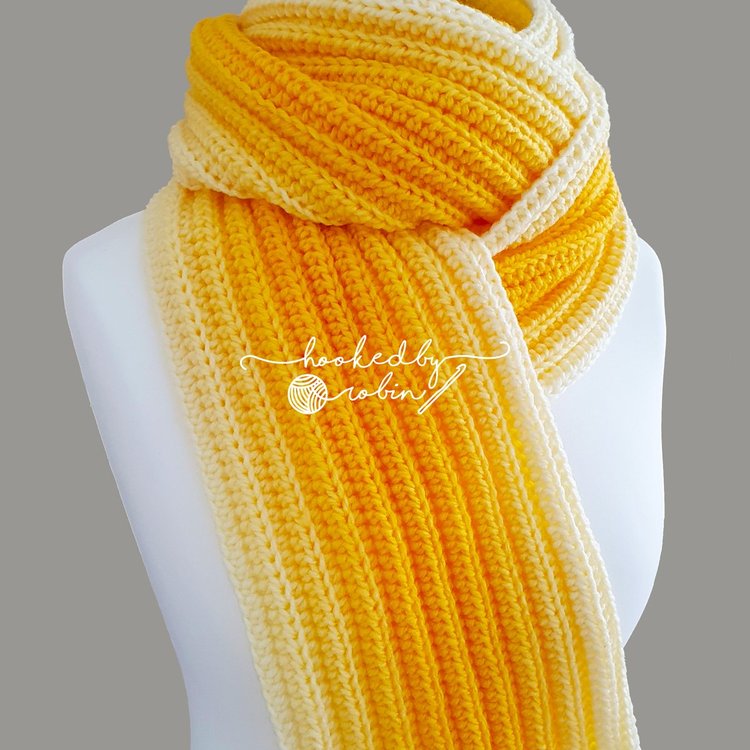 Crochet Chunky Rib Scarf [Free Video Tutorial & Written Pattern ...