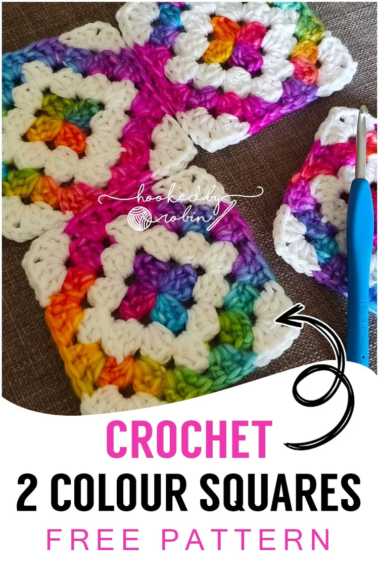 Crochet Colour Work Granny Squares [Free Video Tutorial & Written ...