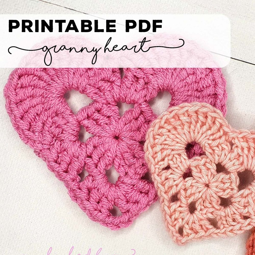 crochet-granny-heart-pattern-pdf-pattern-hooked-by-robin for Free Printable Crochet Heart Patterns Crochet Granny Heart Pattern PDF PATTERN — Hooked by Robin for Free Printable Crochet Heart Patterns