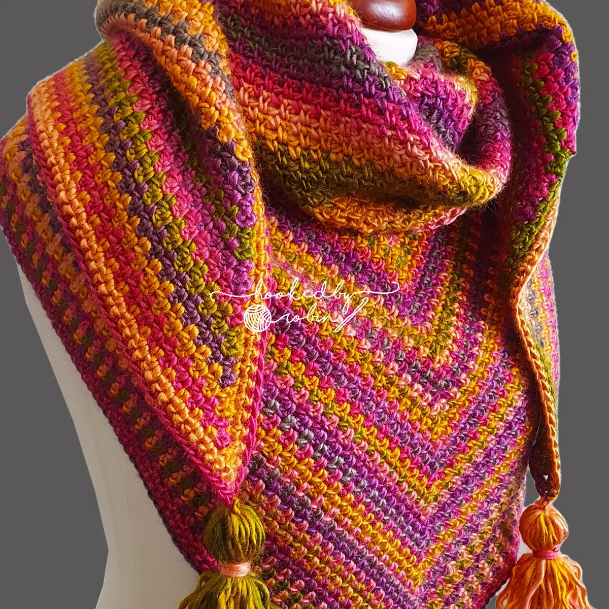 Moss Stitch Shawl [Free Video Tutorial & Written Pattern!] — Hooked by ...