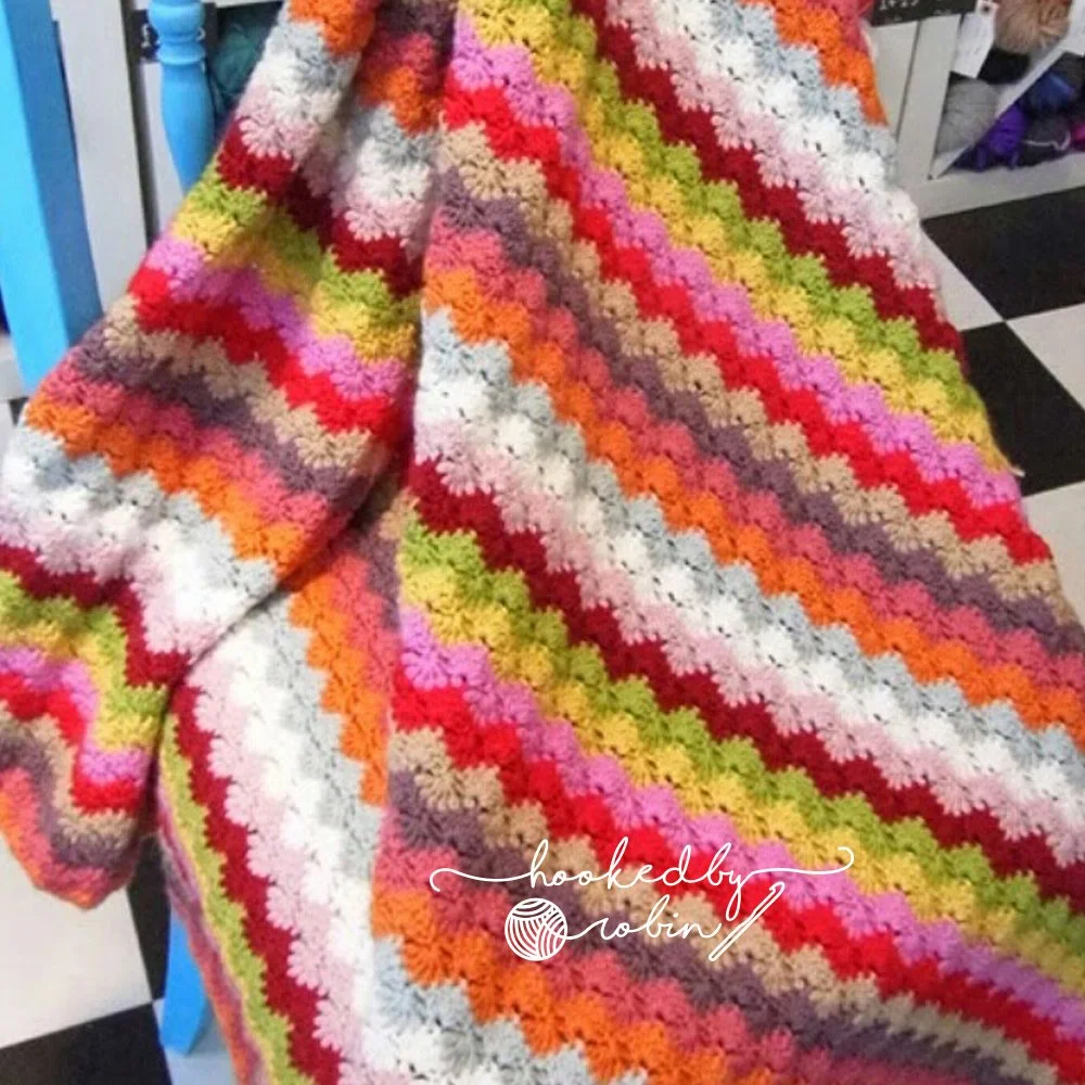 Crochet Interlocking Shell Stitch Written Pattern – AVKIU