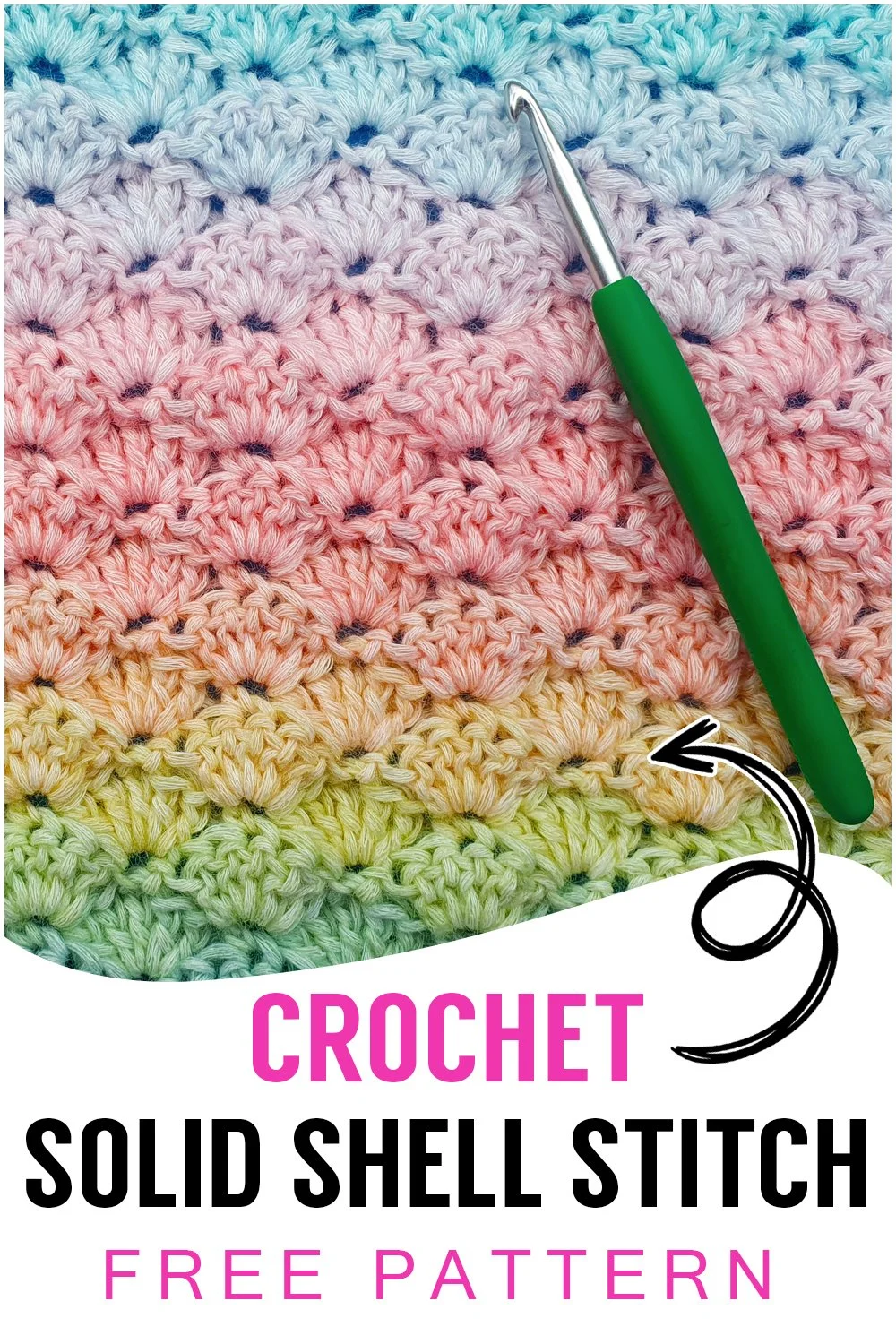 Crochet Solid Shell Stitch [Free Video Tutorial & Written Pattern ...