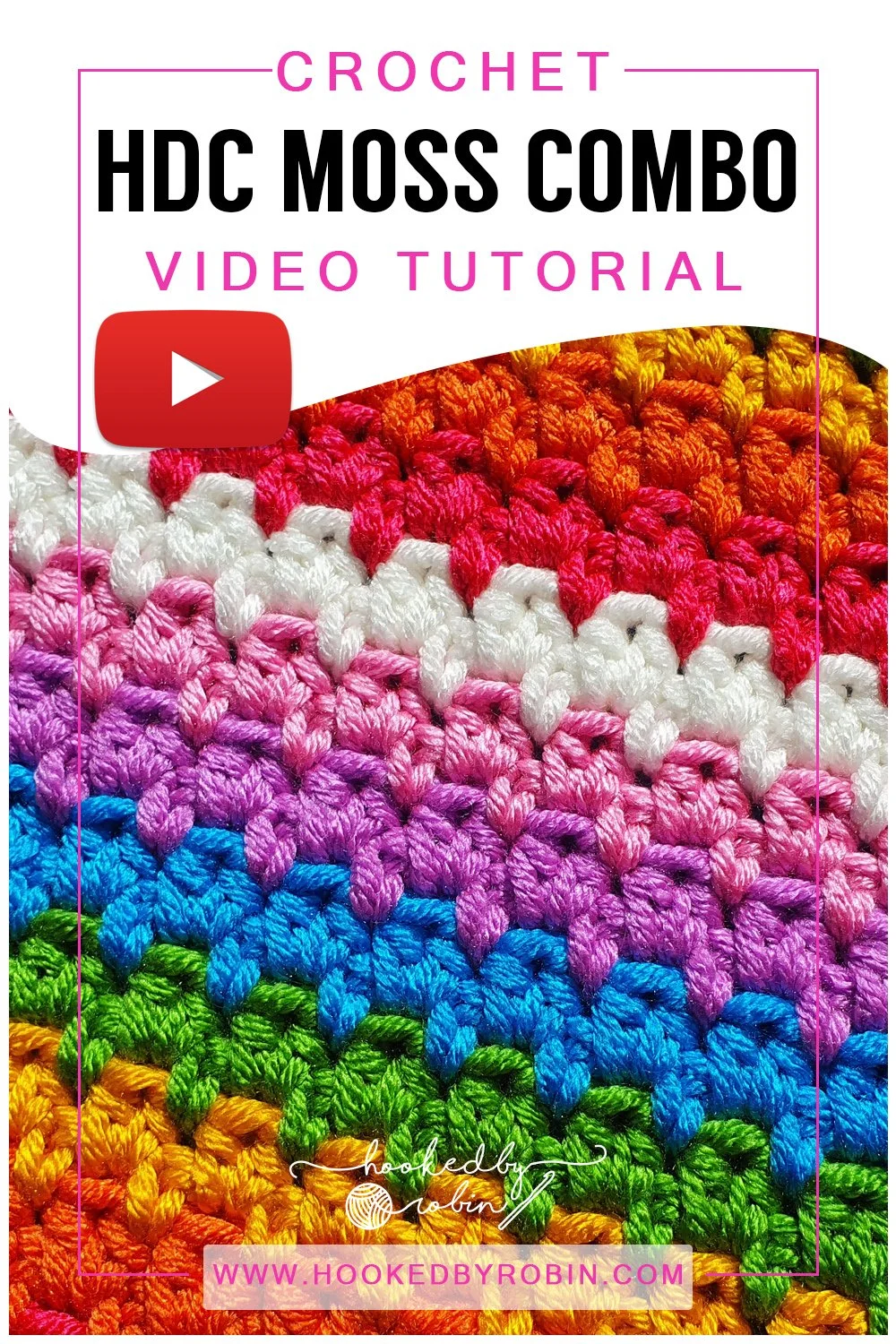 Crochet Half Double Crochet Moss Stitch Combo Stitch [Free Video ...