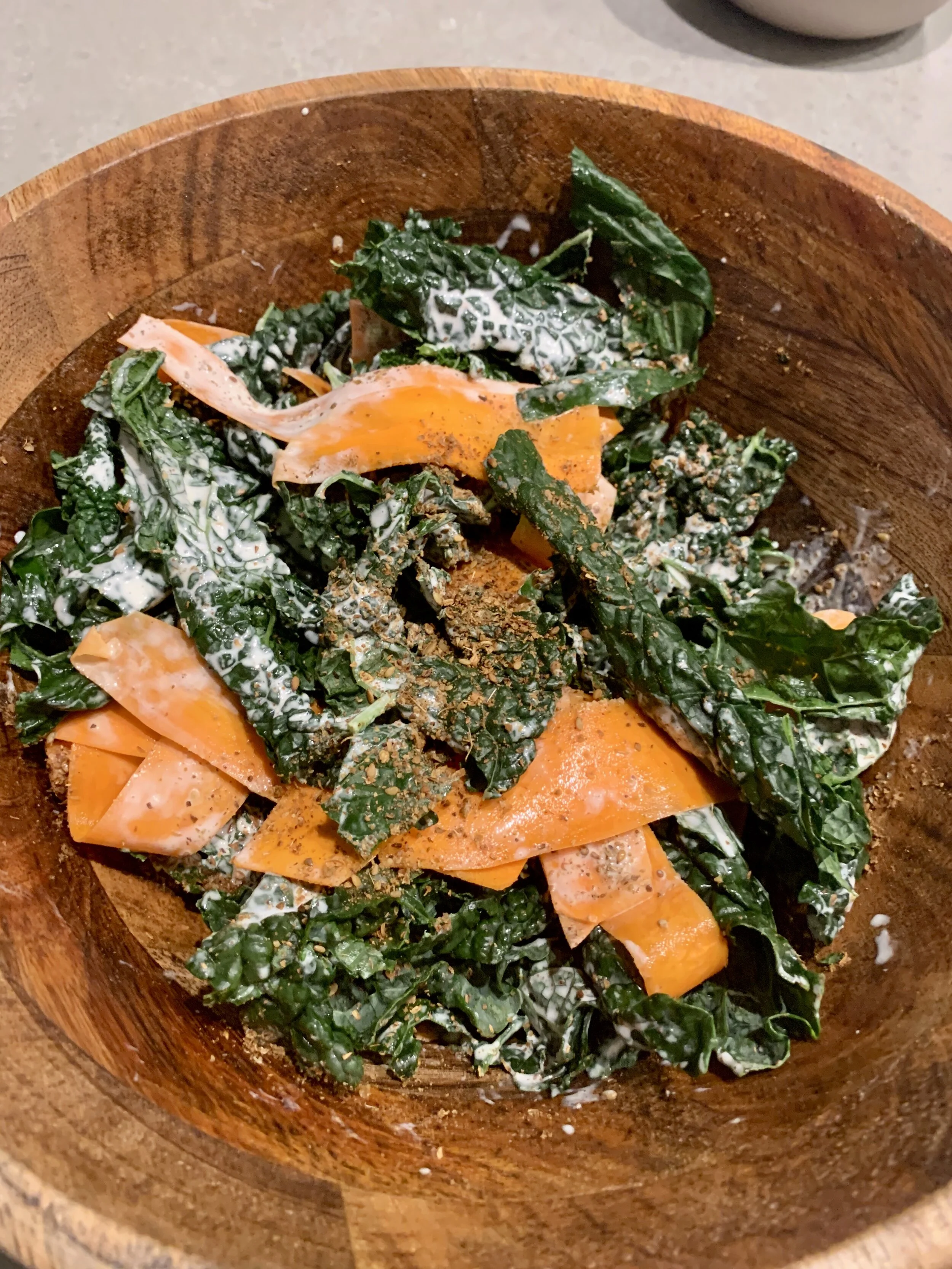 On keeping enough stock, white-cooked chicken and a salad to remember