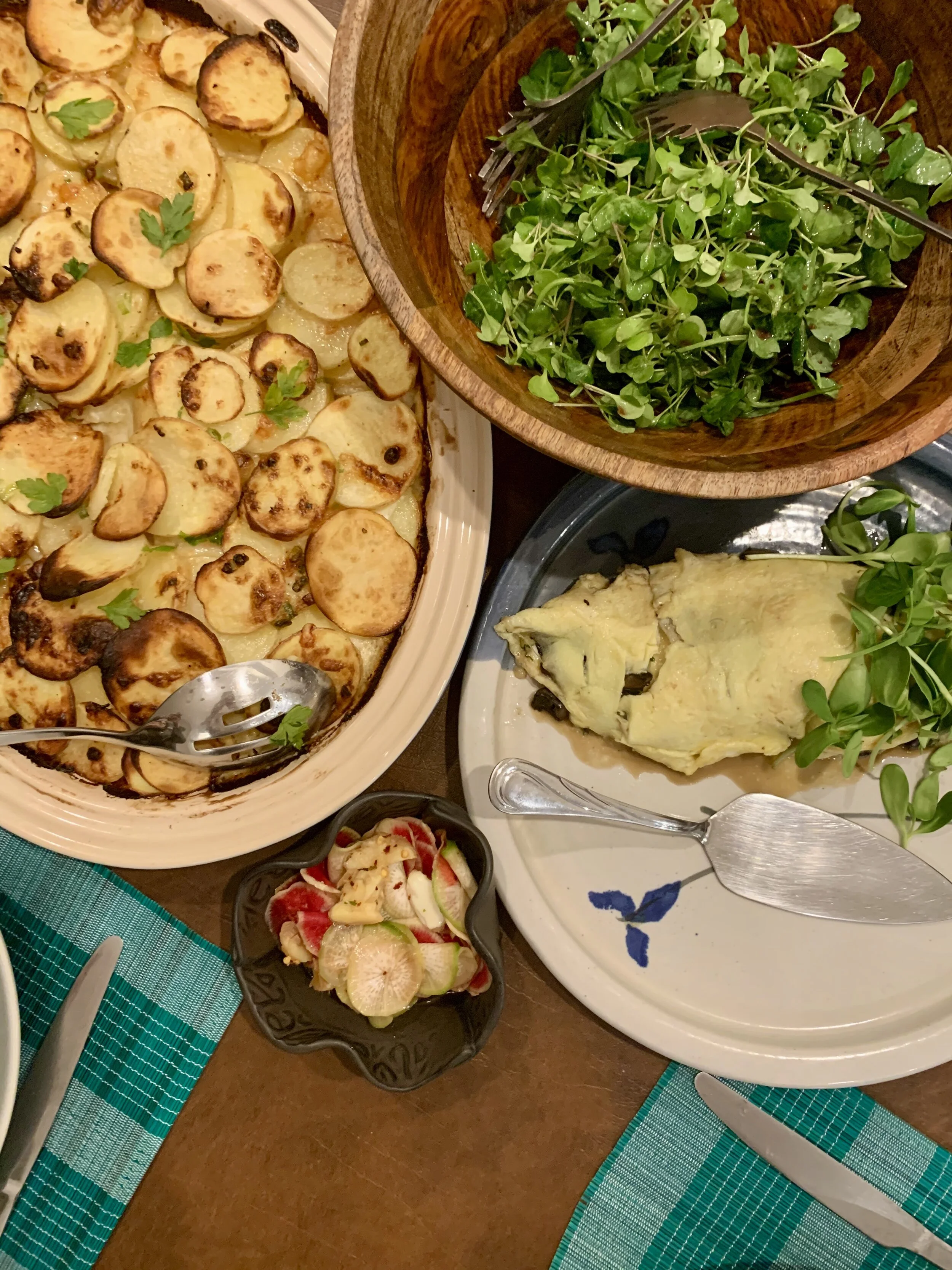 Too much cream, an inspiring box of produce, a potato gratin challenge and a verbal pickle recipe