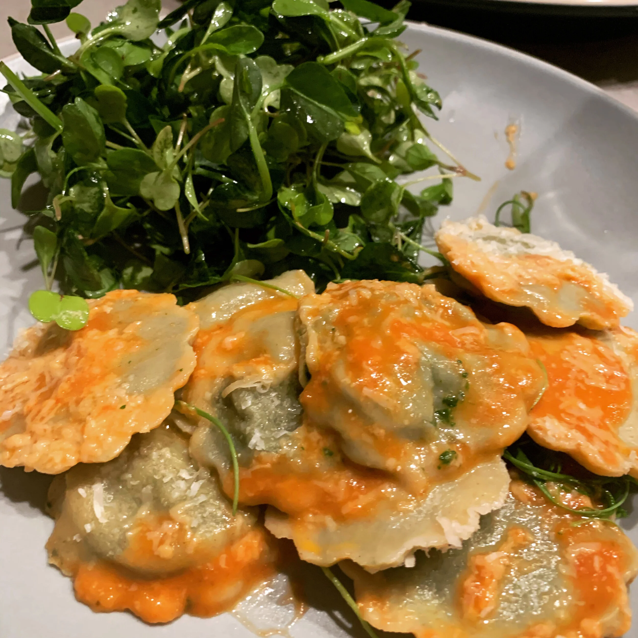 Spinach Ravioli and Stray Thoughts