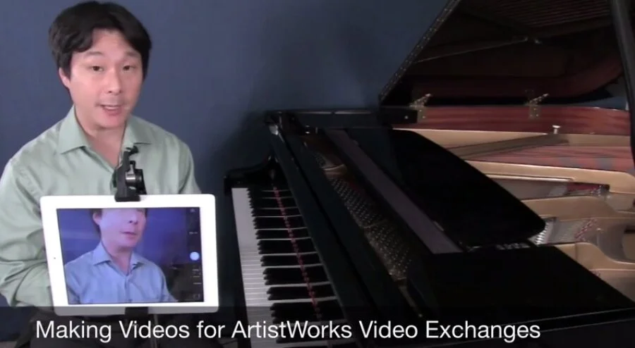 How to use your iPad for making piano lesson video submissions