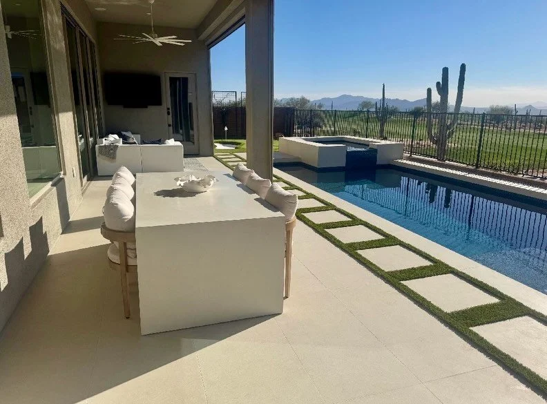 Our handcrafted concrete tables aren&rsquo;t just furniture-they are the centerpiece for good times, great conversations, and memories waiting to happen.✨ #diningtable #concretetable #customdesigns #interiordesign #handmade