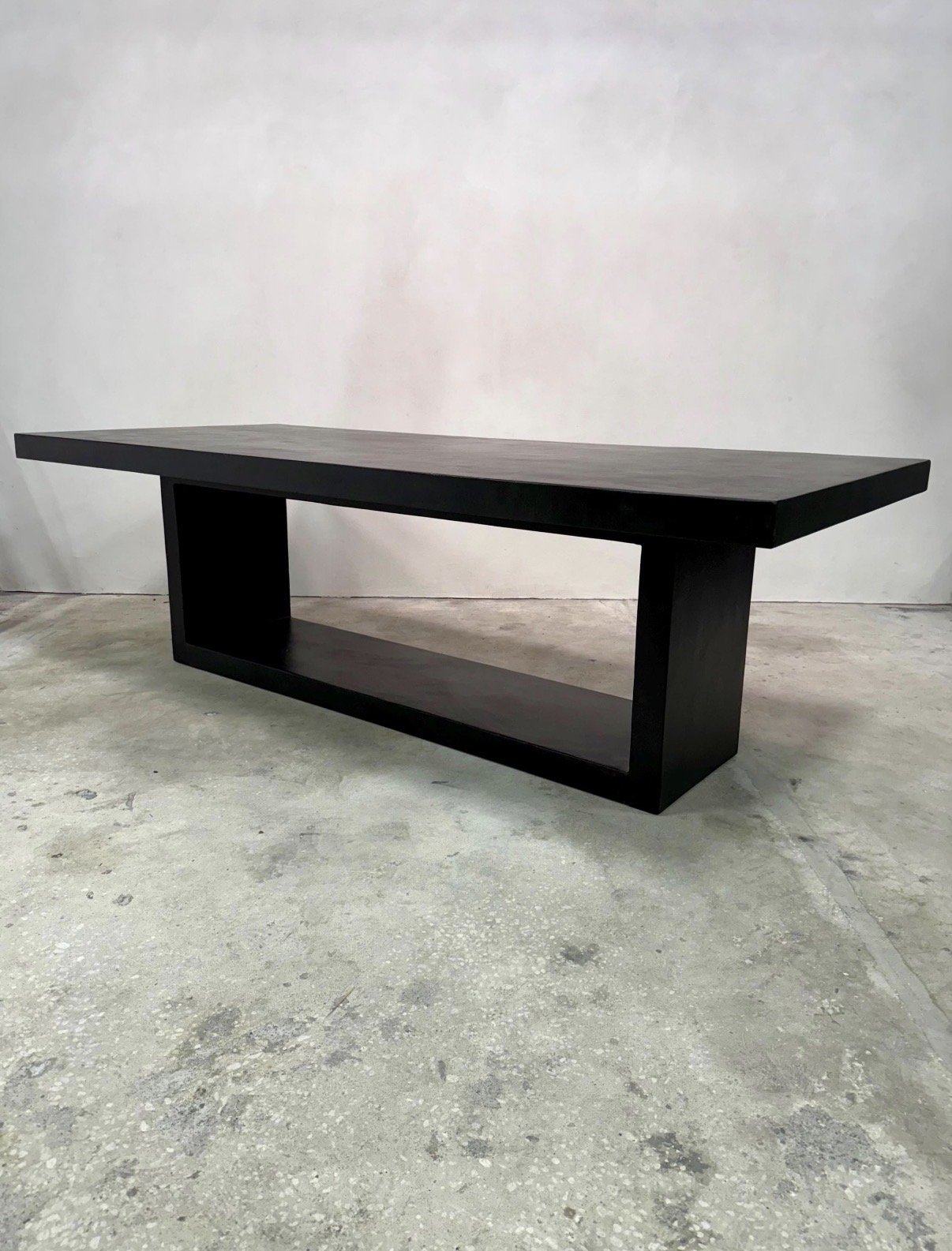 Open Plinth Concrete Dining Table