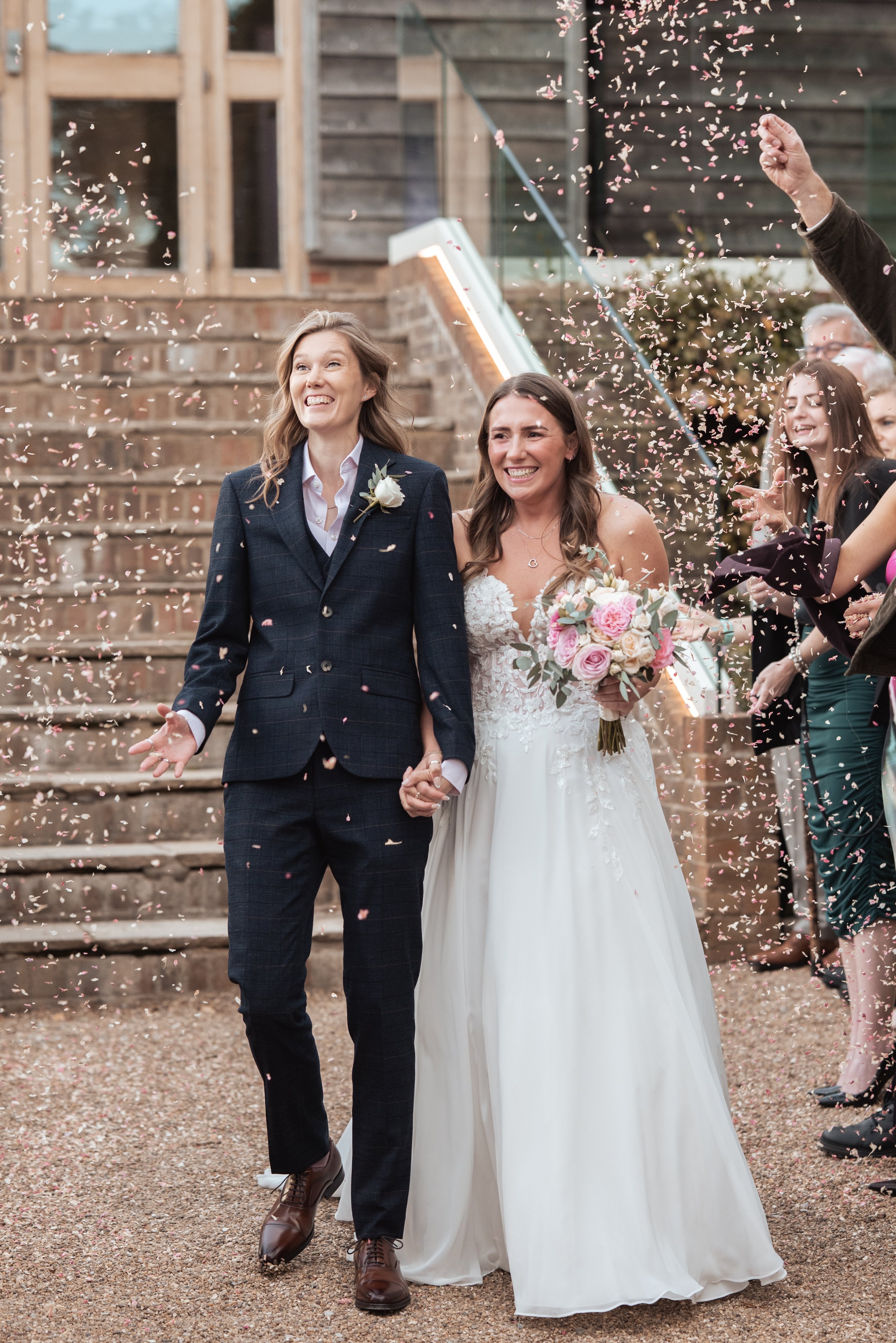 Pia and Emily’s Brookfield Barn Wedding