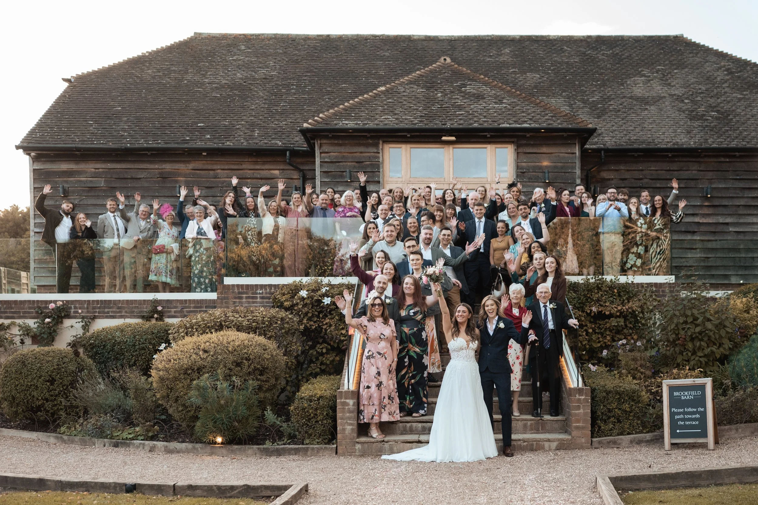 Pia and Emily’s Brookfield Barn Wedding