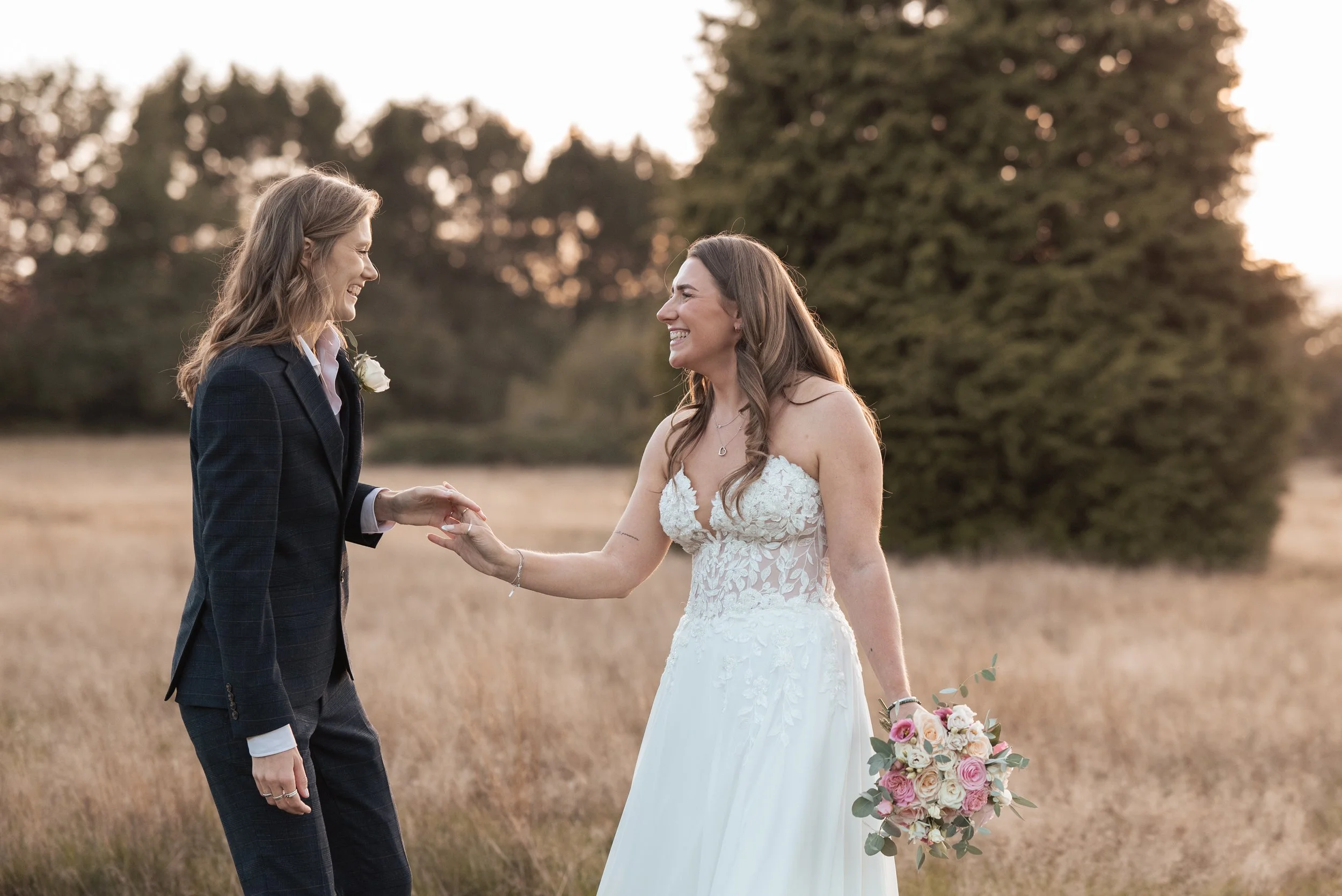 Pia and Emily’s Brookfield Barn Wedding