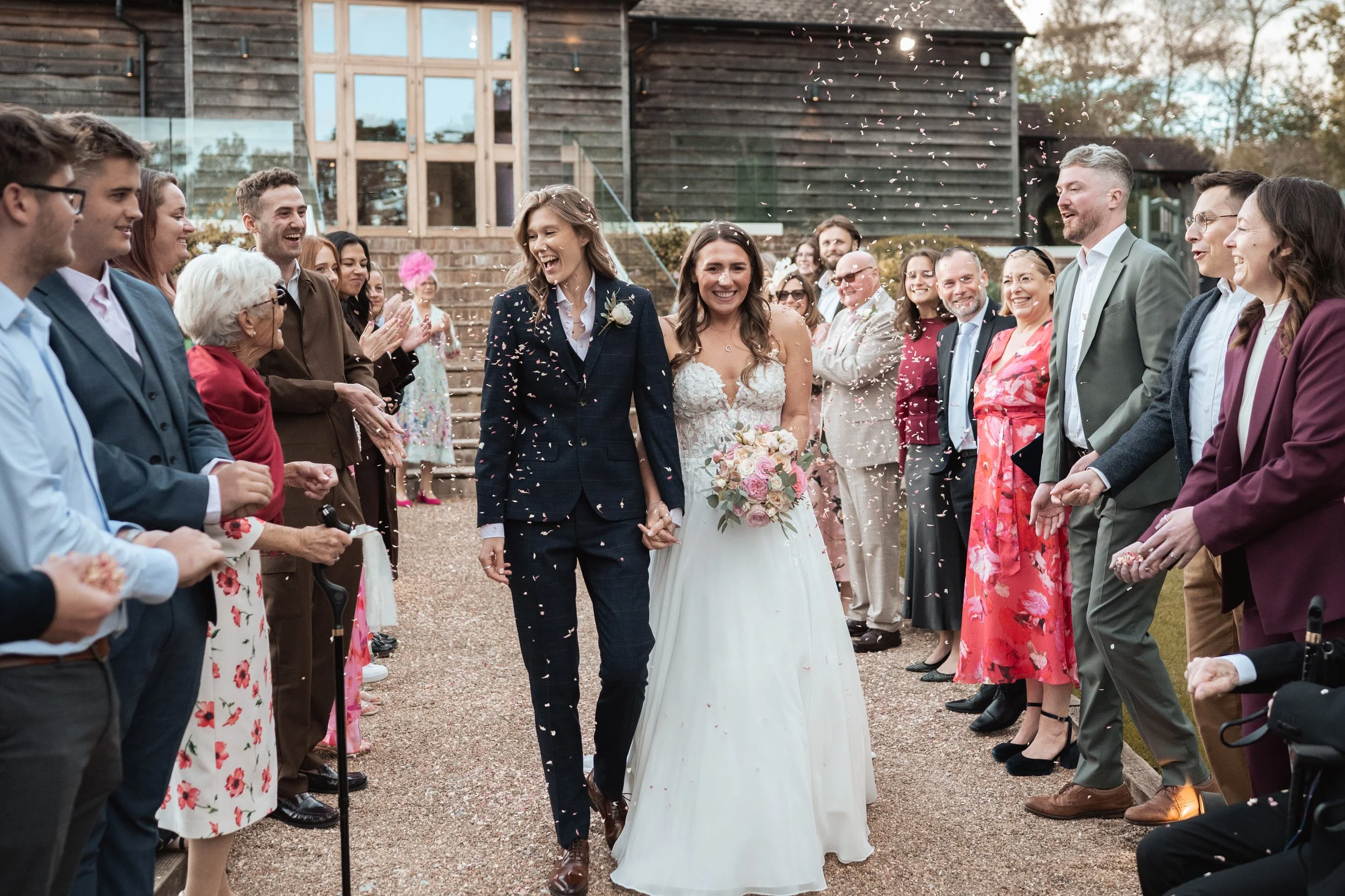 Pia and Emily’s Brookfield Barn Wedding