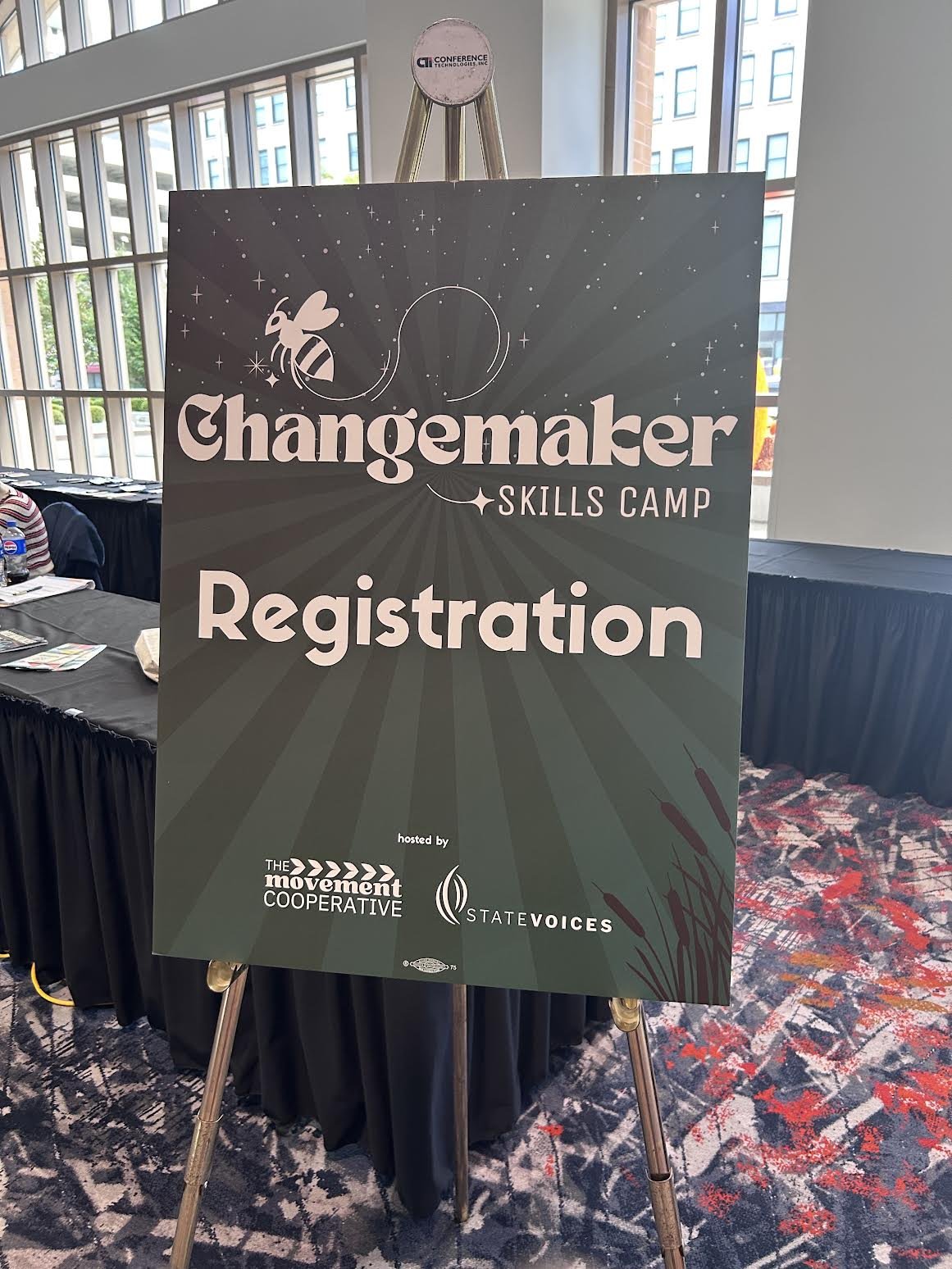 Signage designed for Changemaker Skills Camp 2025