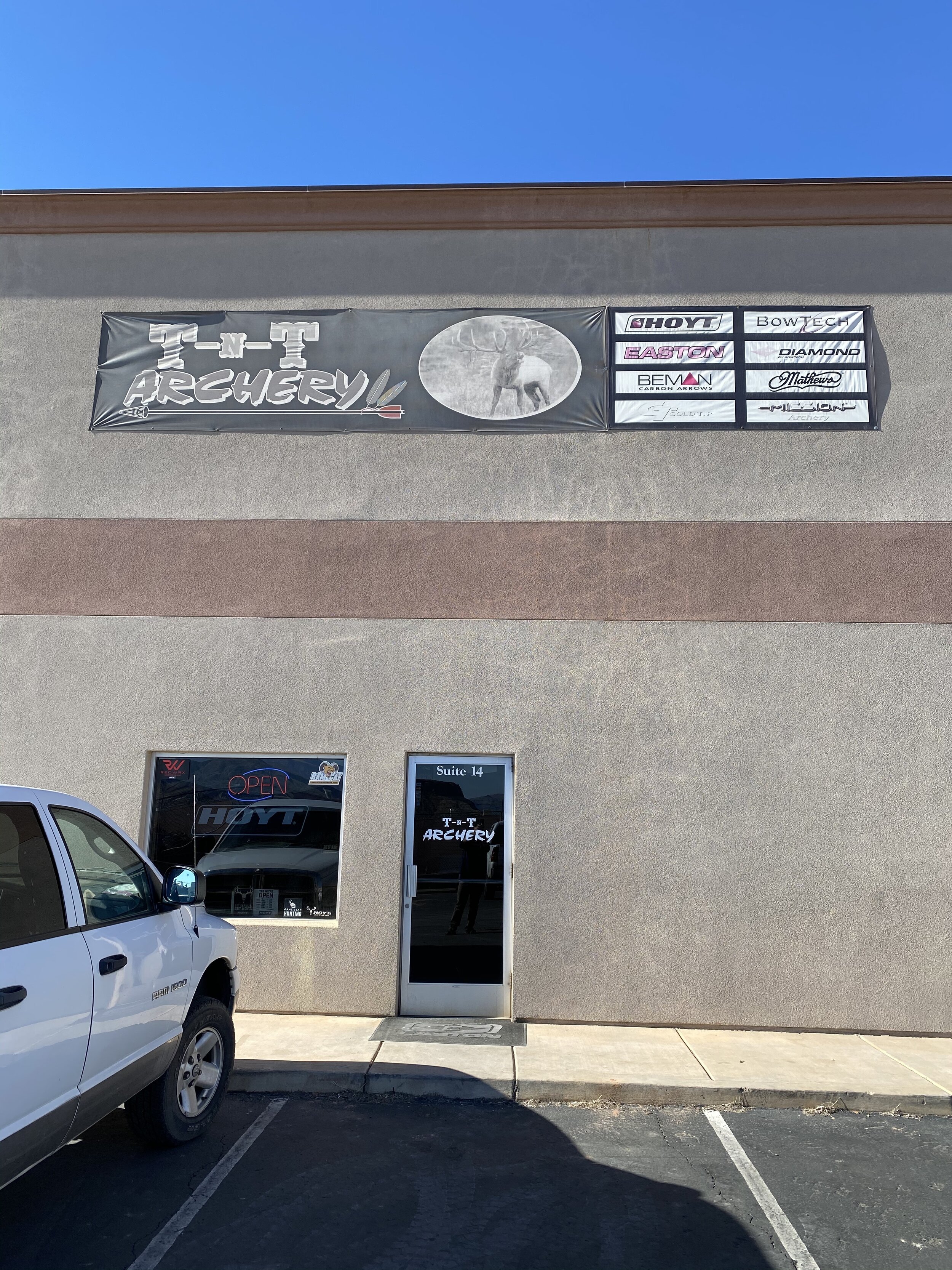 TNT Archery, store front