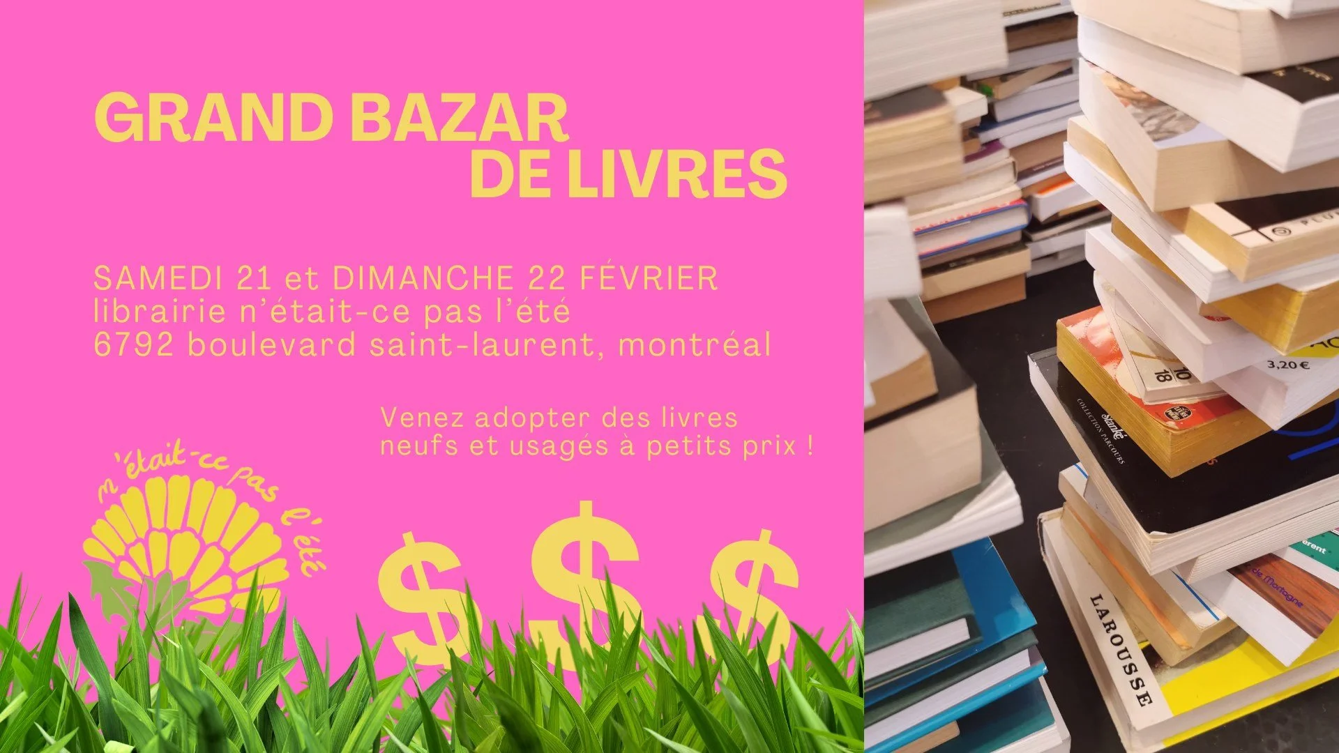 GRAND BAZAR DE LIVRES USAGÉS