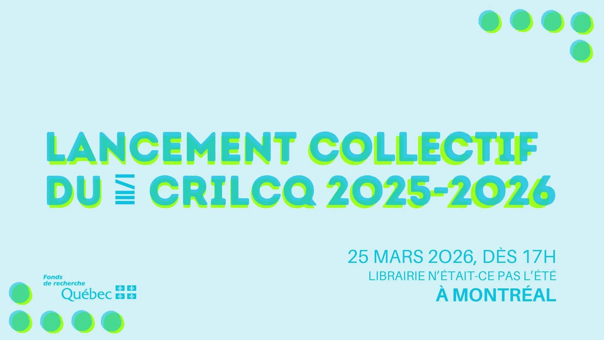 Lancement collectif - CRILQ