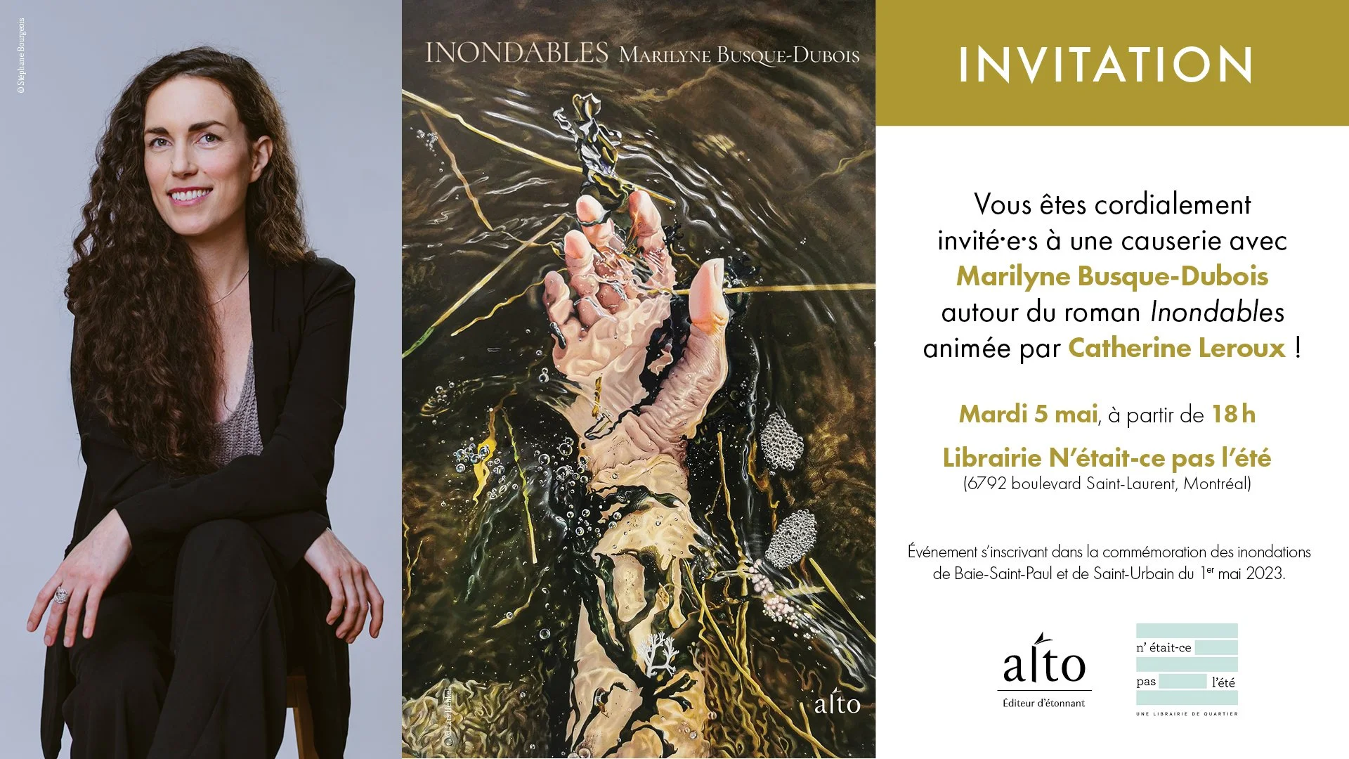 CAUSERIE // Autour de "Inondables" de Marilyne Busque-Dubois