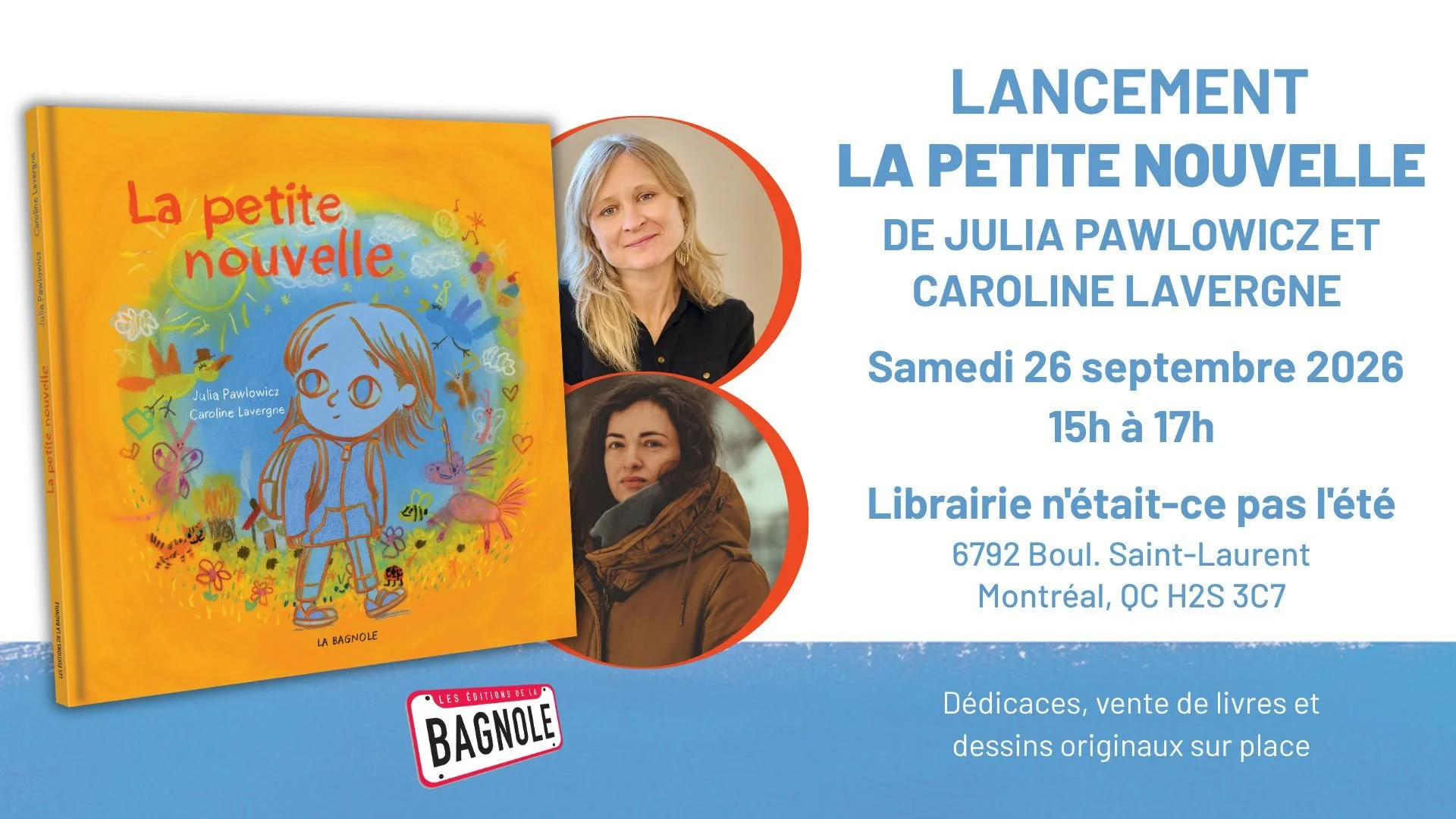 LANCEMENT // La petite nouvelle, de Julia Pawlowicz