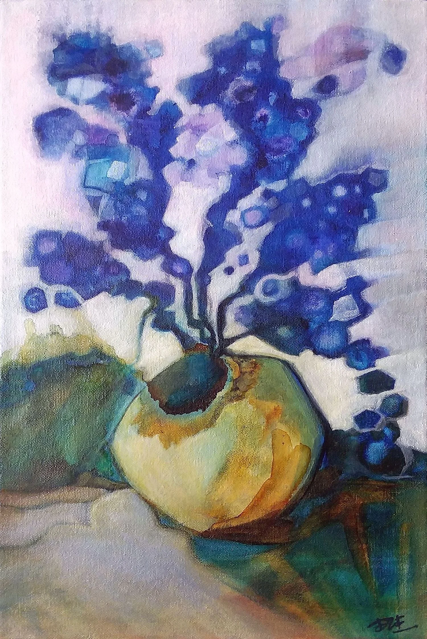 YELLOW VASE Ink and acrylic.jpg
