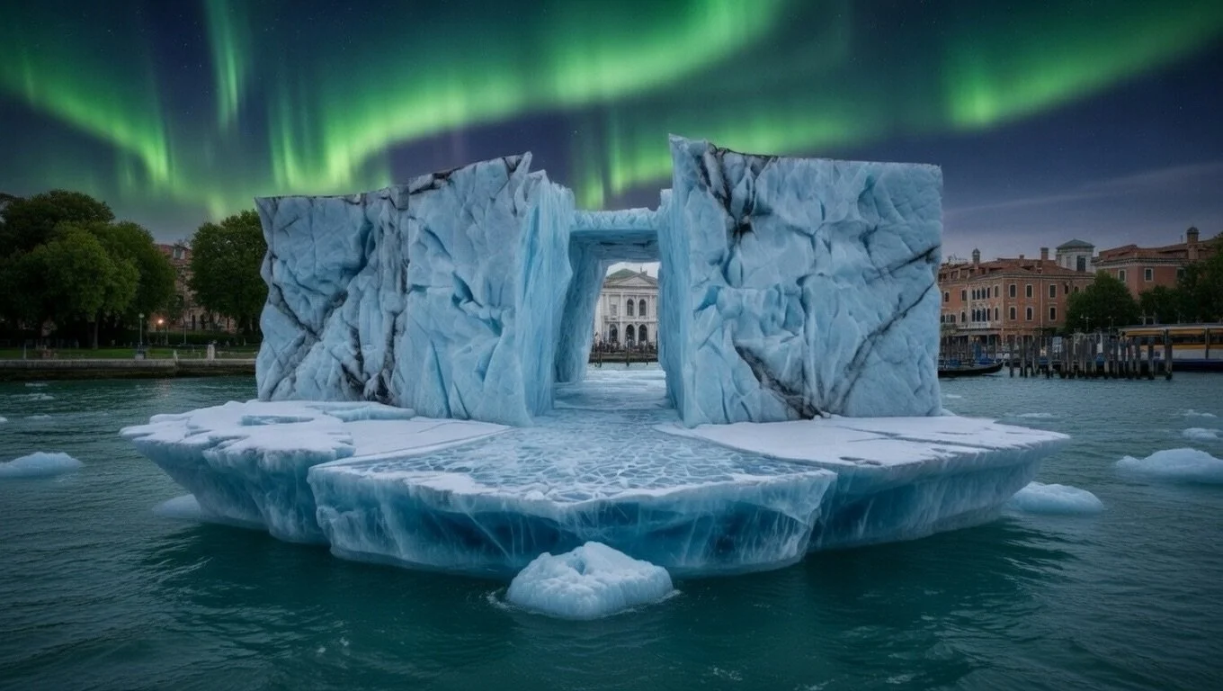 The Greenland Pavilion at the Venice Biennale. #greenlanart #iceartist #venicebienale