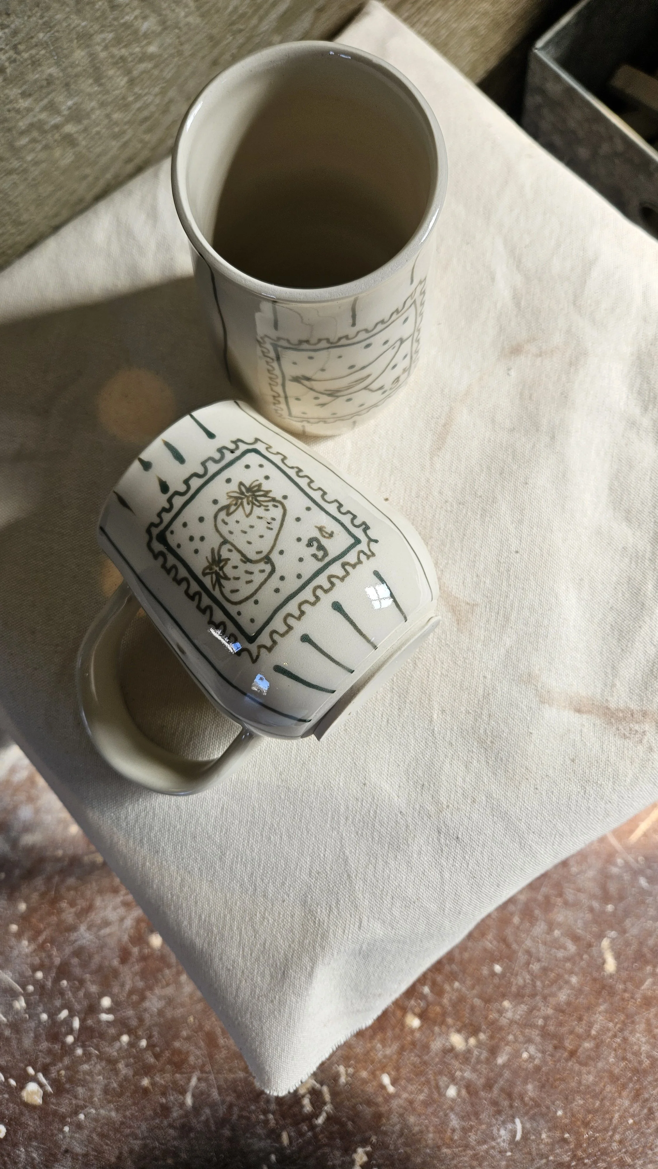 Strawberry Stamp Mug