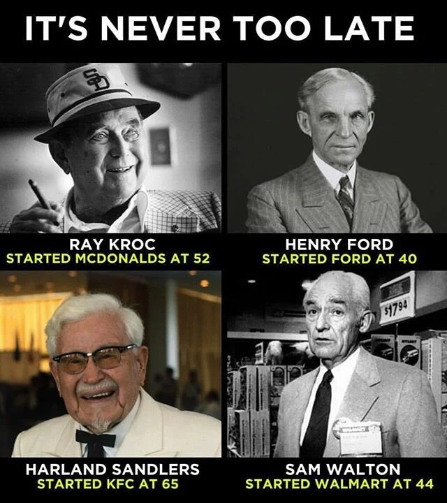 A healthy reminder that you don&rsquo;t have to be 25 to make it with a startup, or to push for your dreams. It&rsquo;s never too late. #entrepreneurlife #startups #buildabusiness #makeitgrow #saas #agencylife #adlife #marketingdigital